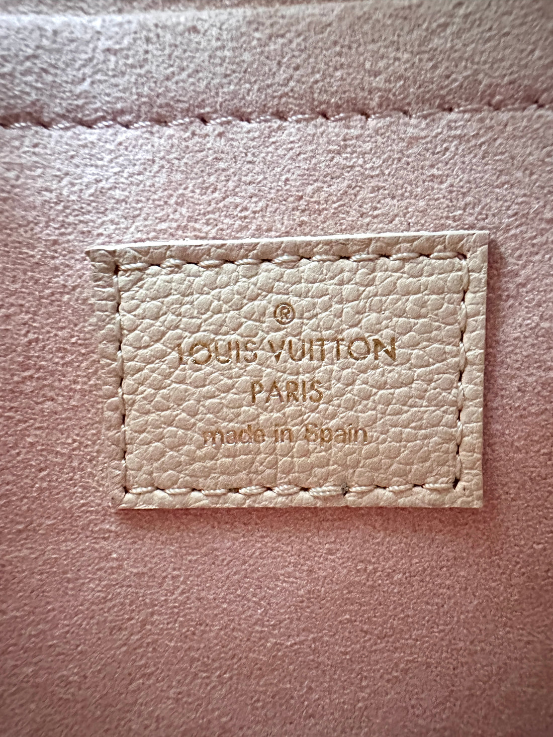 Louis Vuitton Bagatelle Pink/White Bicolor Monogram Empreinte Giant Leather Shoulder Bag