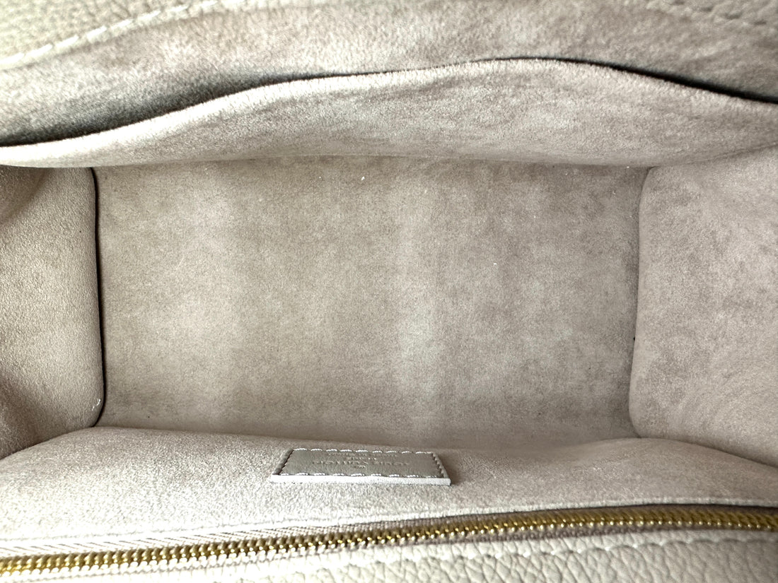 Louis Vuitton On My Side Grey Leather Tote Handle Bag