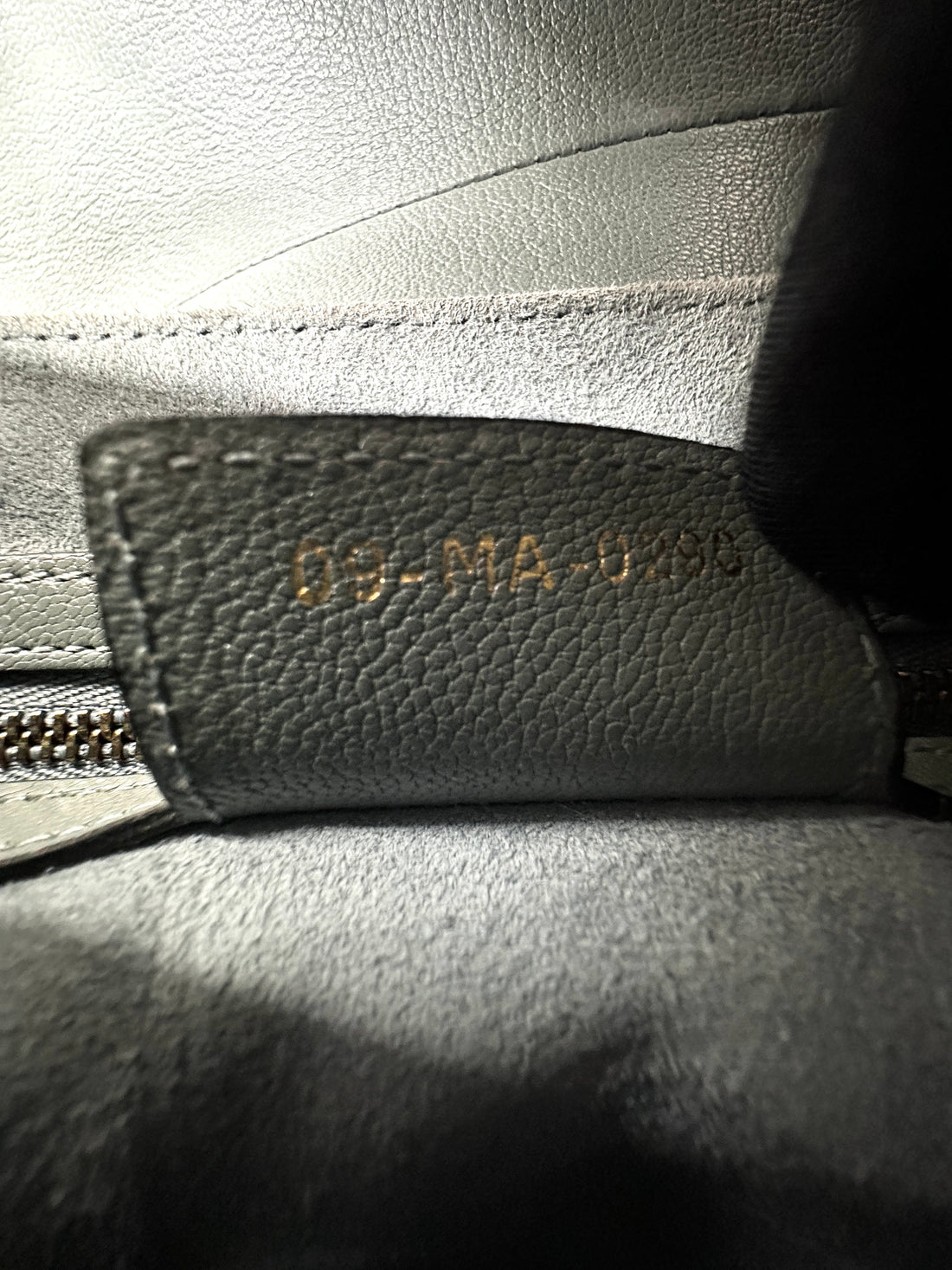 Christian Dior Blue Leather Medium Size Saddle Bag