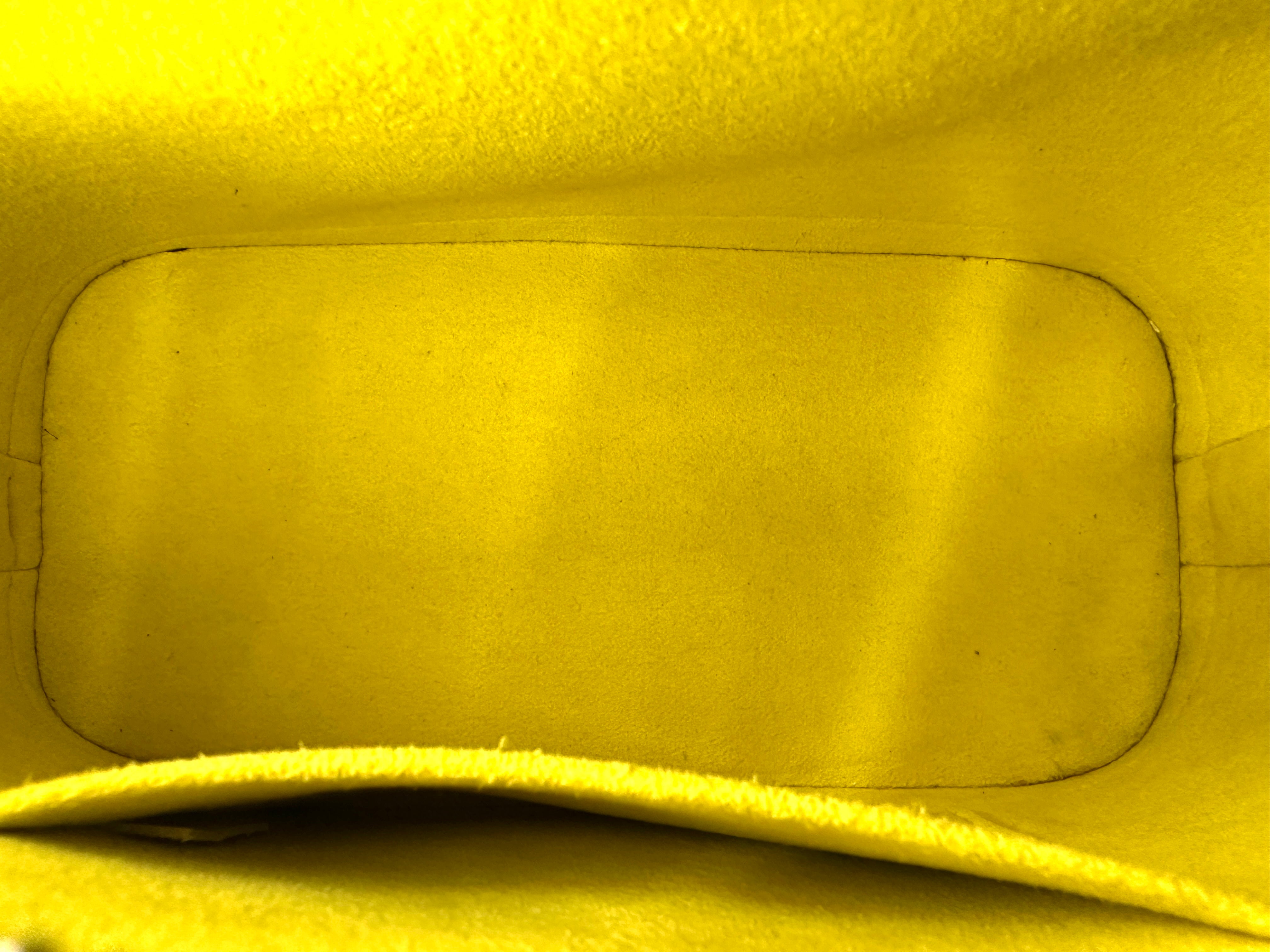 Louis Vuitton Alma BB Yellow Epi Leather Handle Bag