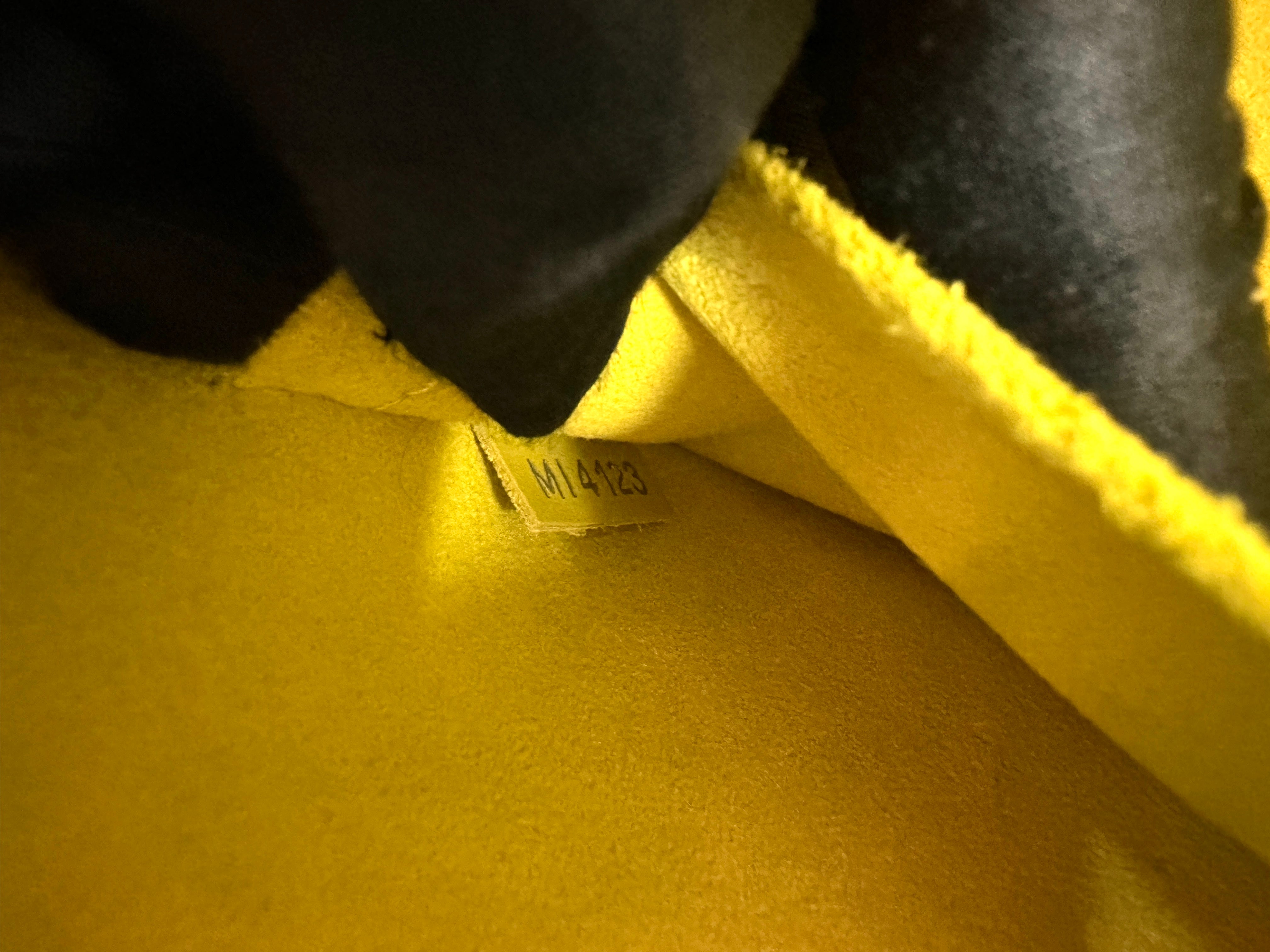 Louis Vuitton Alma BB Yellow Epi Leather Handle Bag