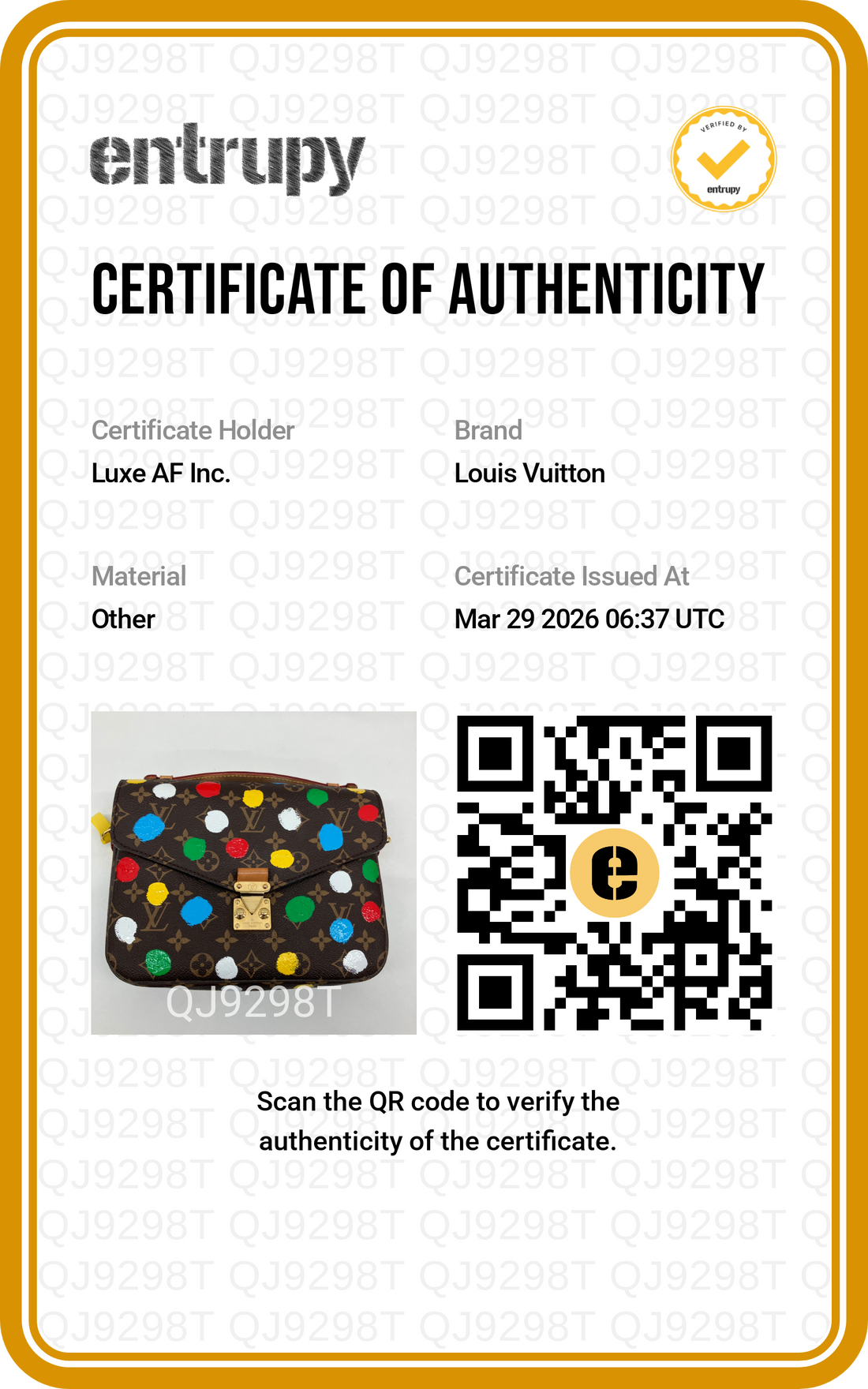 Louis Vuitton x Yayoi Kusama Monogram Printed Dots Pochette Metis
