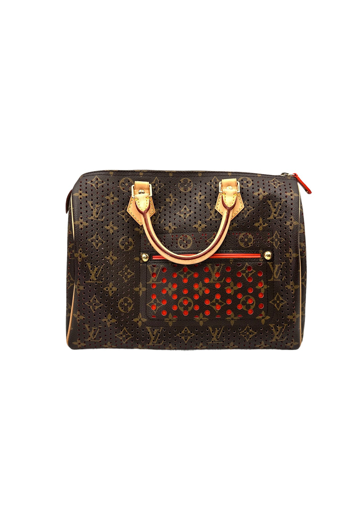 Louis Vuitton Speedy30 Monogram Perforated Handle Bag