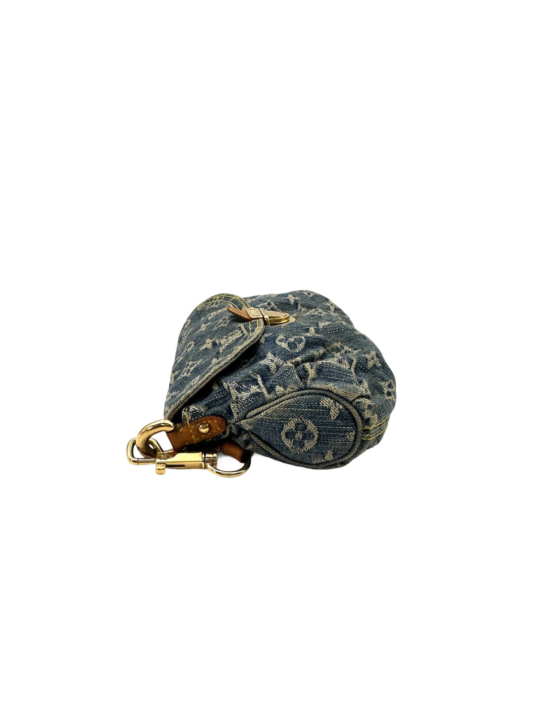 Louis Vuitton Blue Monogram Denim Pleaty Shoulder Bag