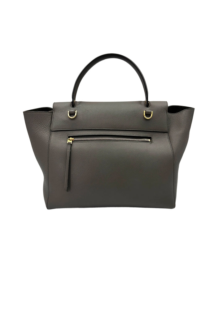 Celine Grey Leather Belt Handle Bag