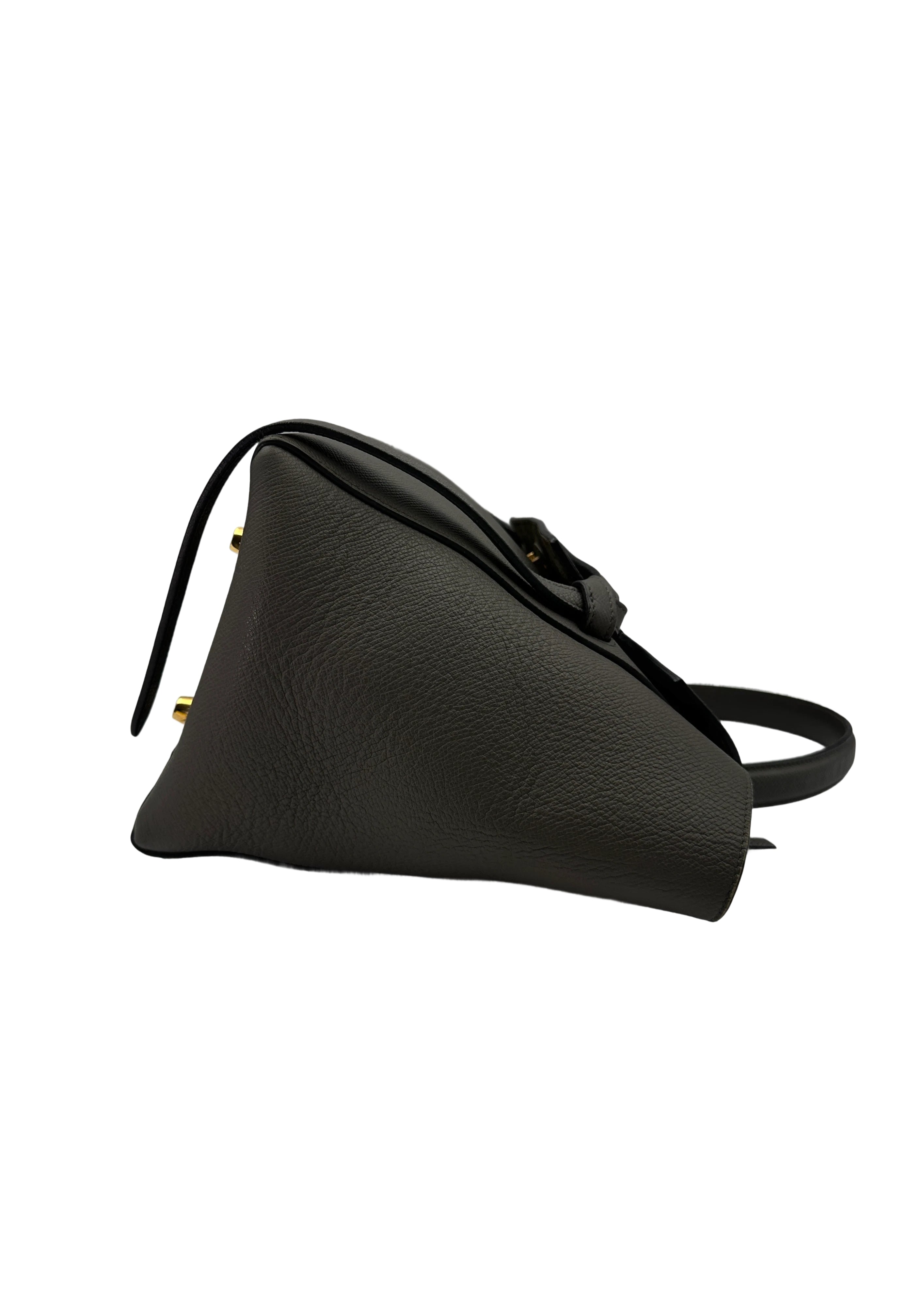 Celine Grey Leather Belt Handle Bag