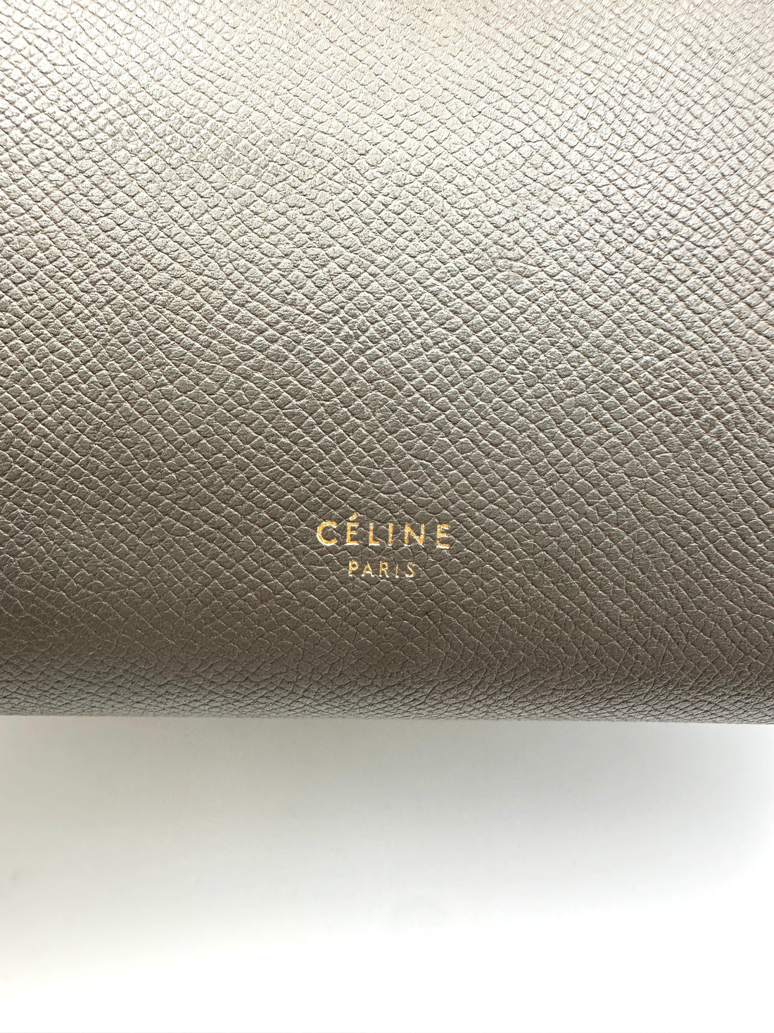Celine Grey Leather Belt Handle Bag