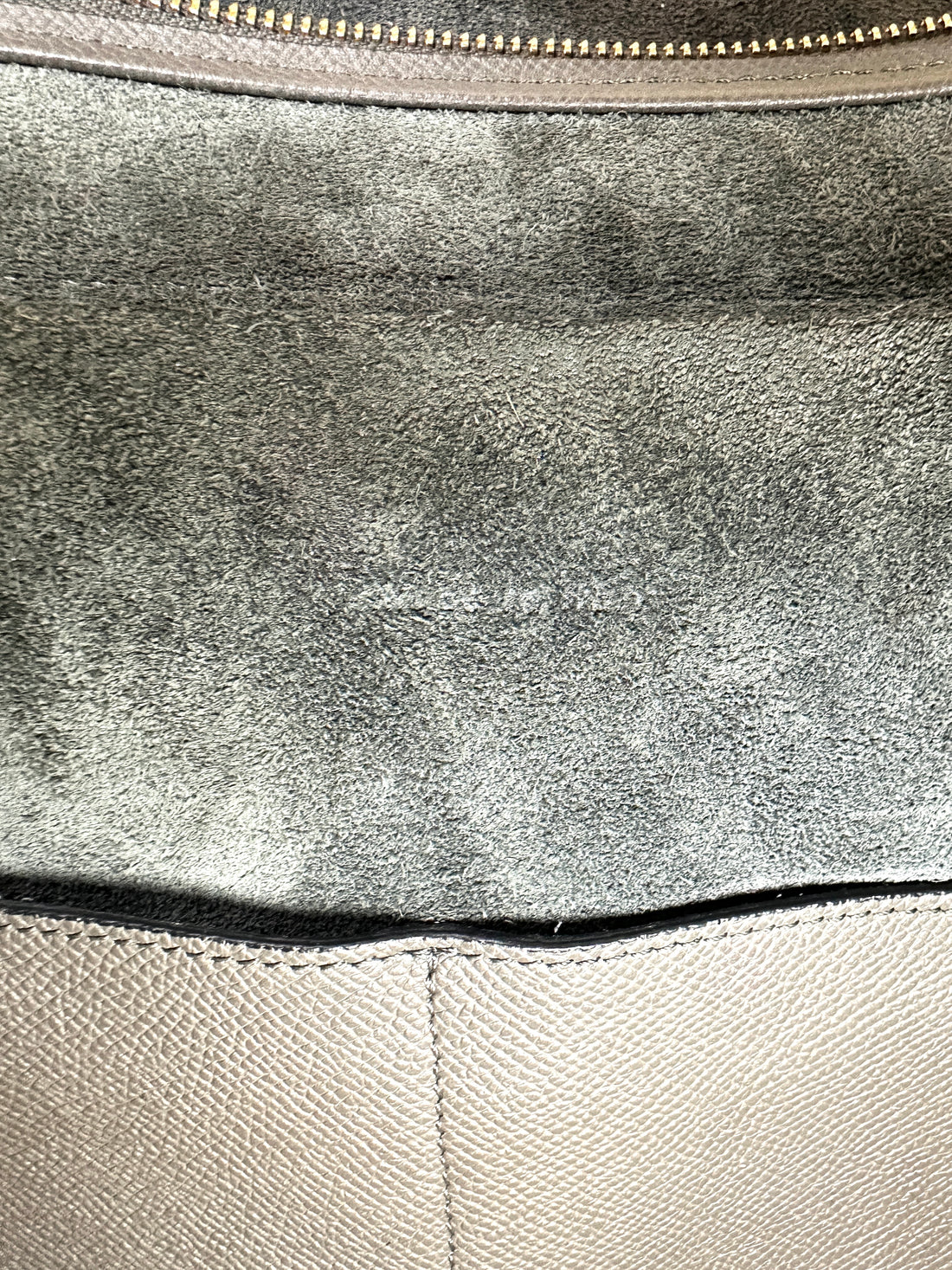 Celine Grey Leather Belt Handle Bag