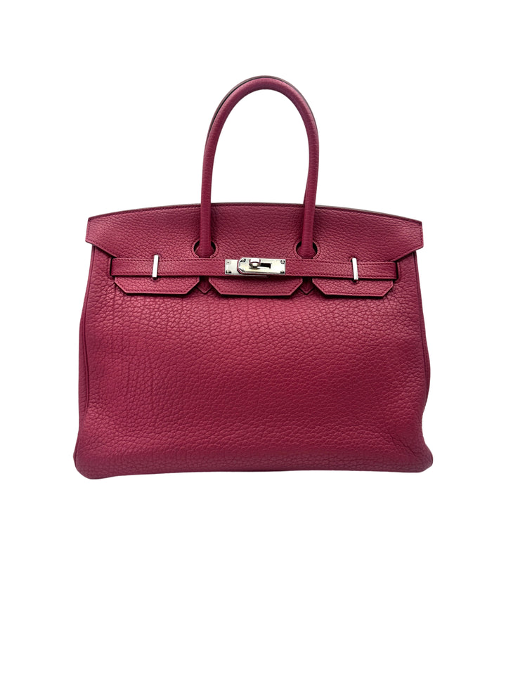 Hermès Birkin 35 Framboise Clemence Leather PHW
