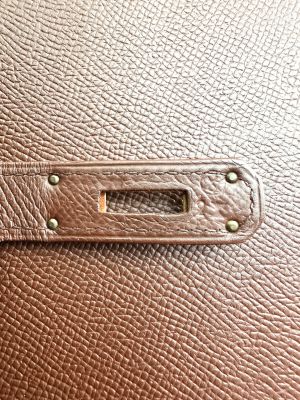 Hermès Vintage Rouge H Courchevel Kelly 32 Sellier GHW