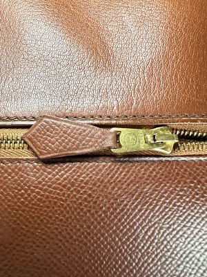 Hermès Vintage Rouge H Courchevel Kelly 32 Sellier GHW