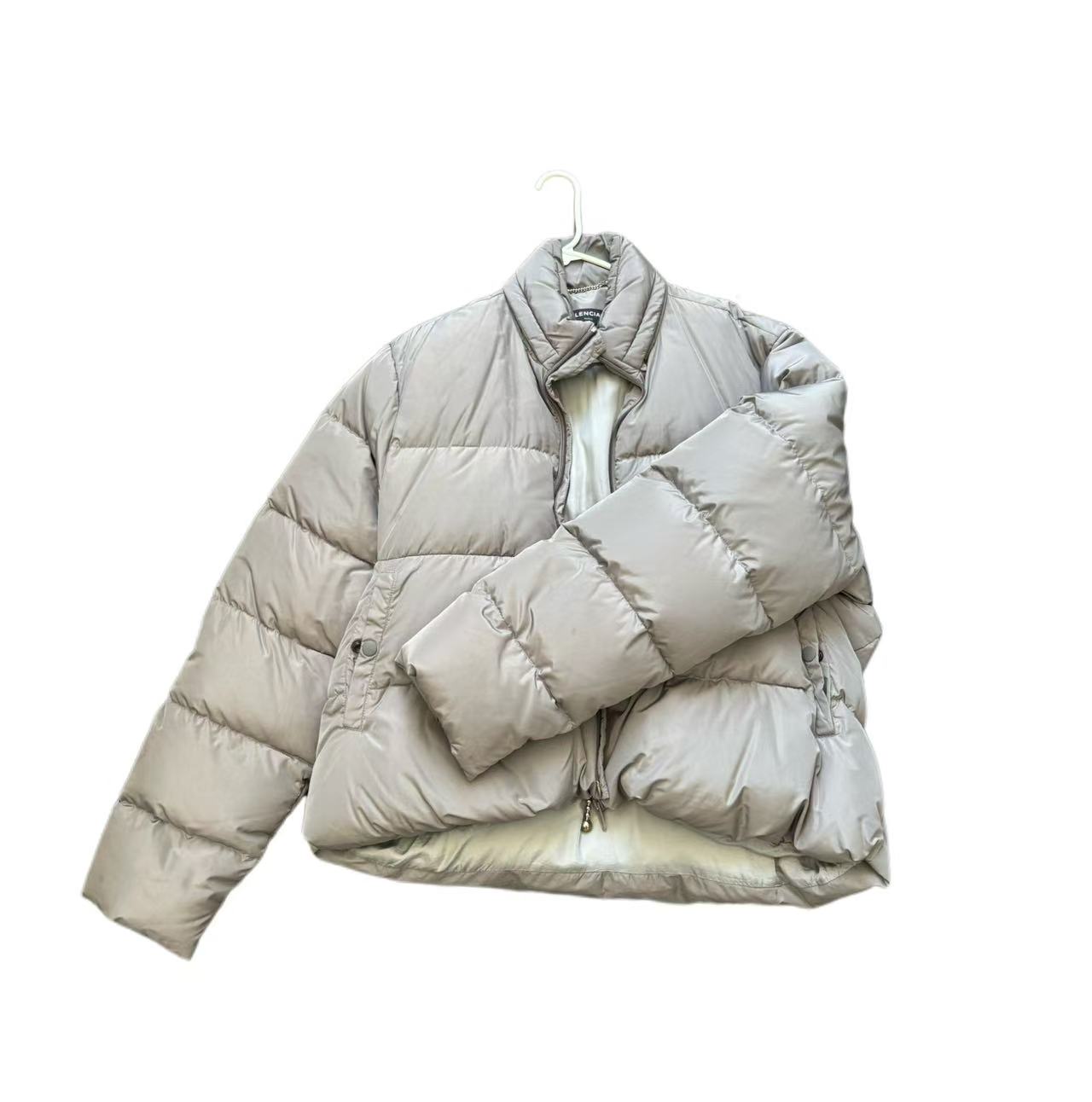 Balenciaga Haze Gray Letter Logo Cotton jacket