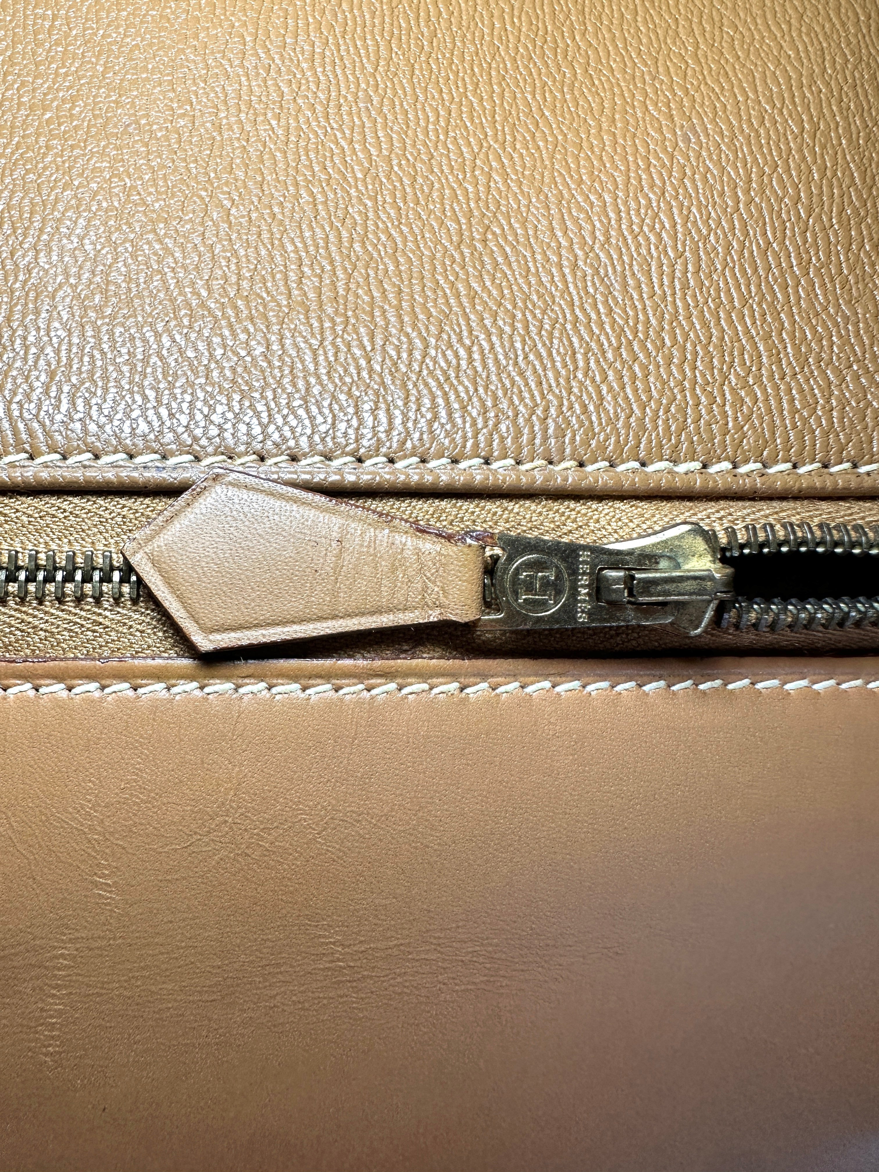 Hermès Kelly 32 Sellier Gold Box Calfskin GHW