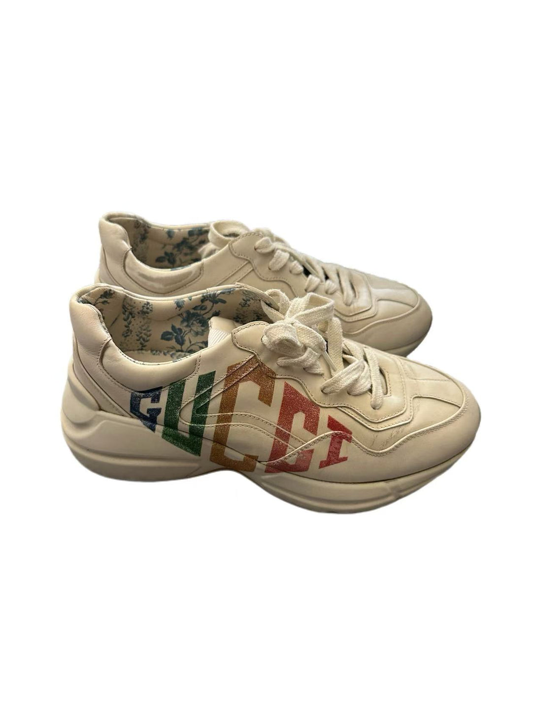 [eBay Live] Gucci Women’s Leather Multicolor Printed Chunky Sneaker37