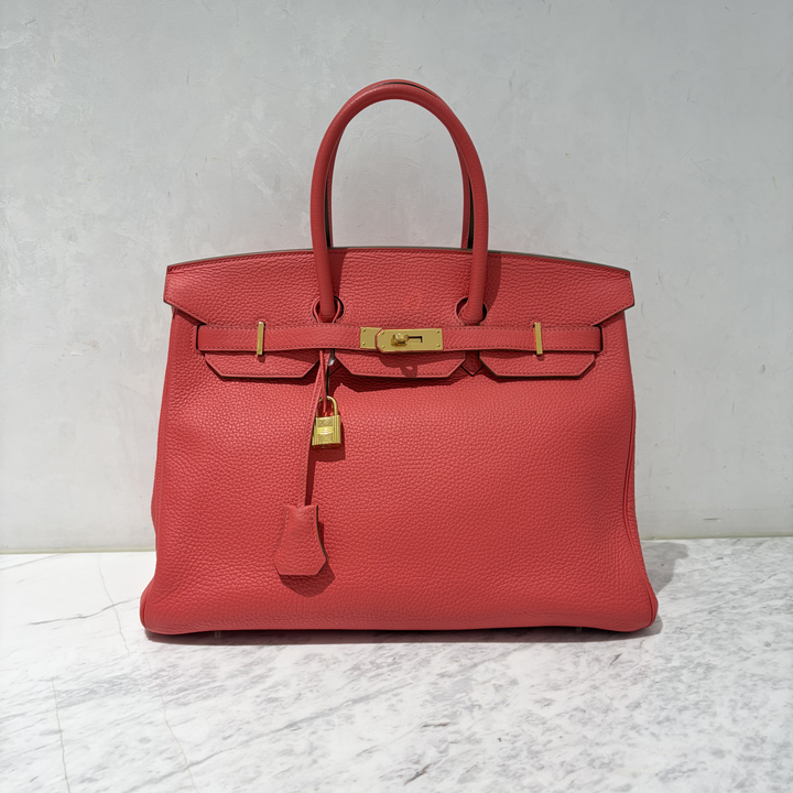 Hermès Birkin 35 Rouge Casaque Togo Leather GHW