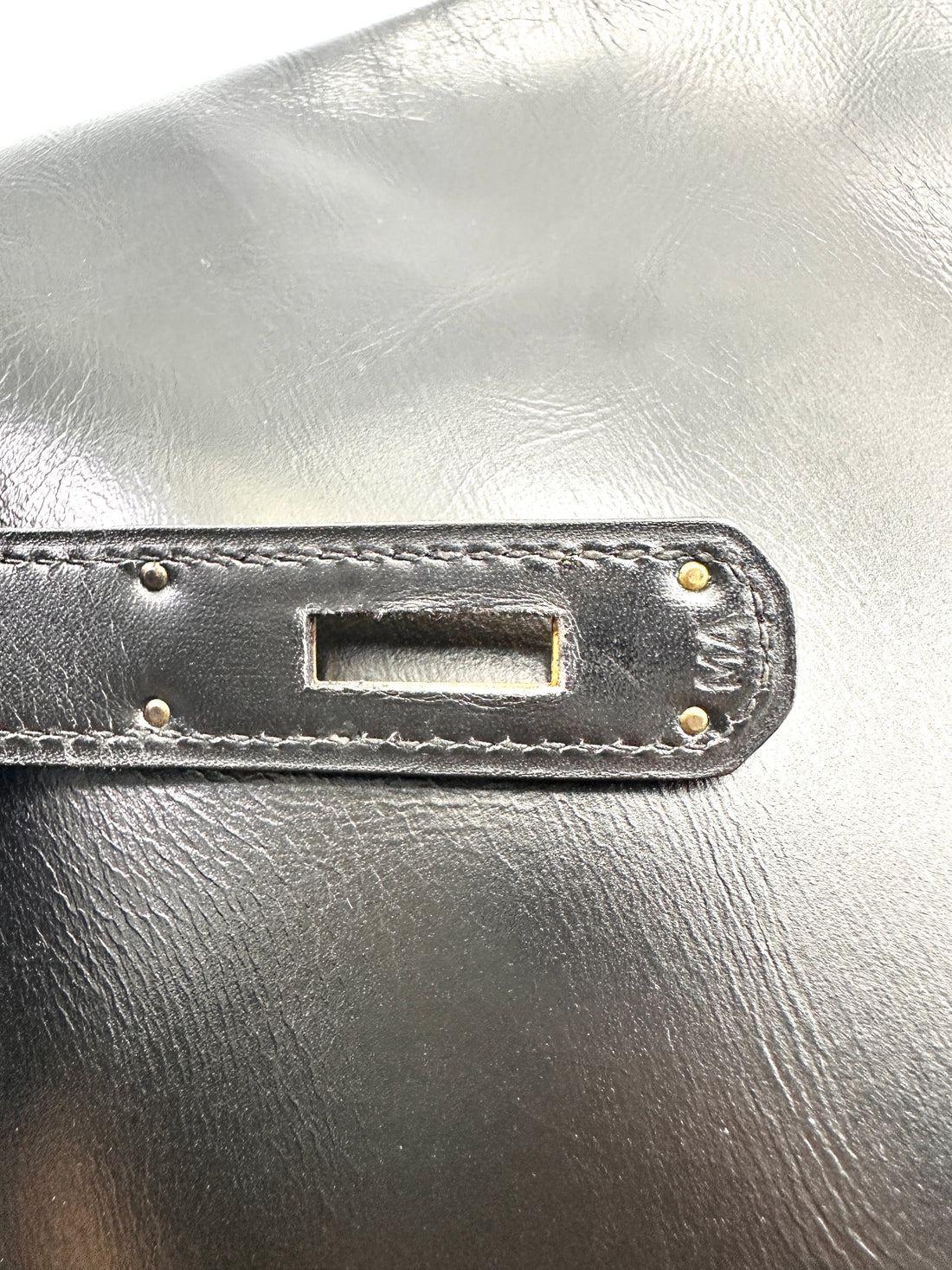Hermès Vintage Noir Box Calfskin Kelly 32 GHW