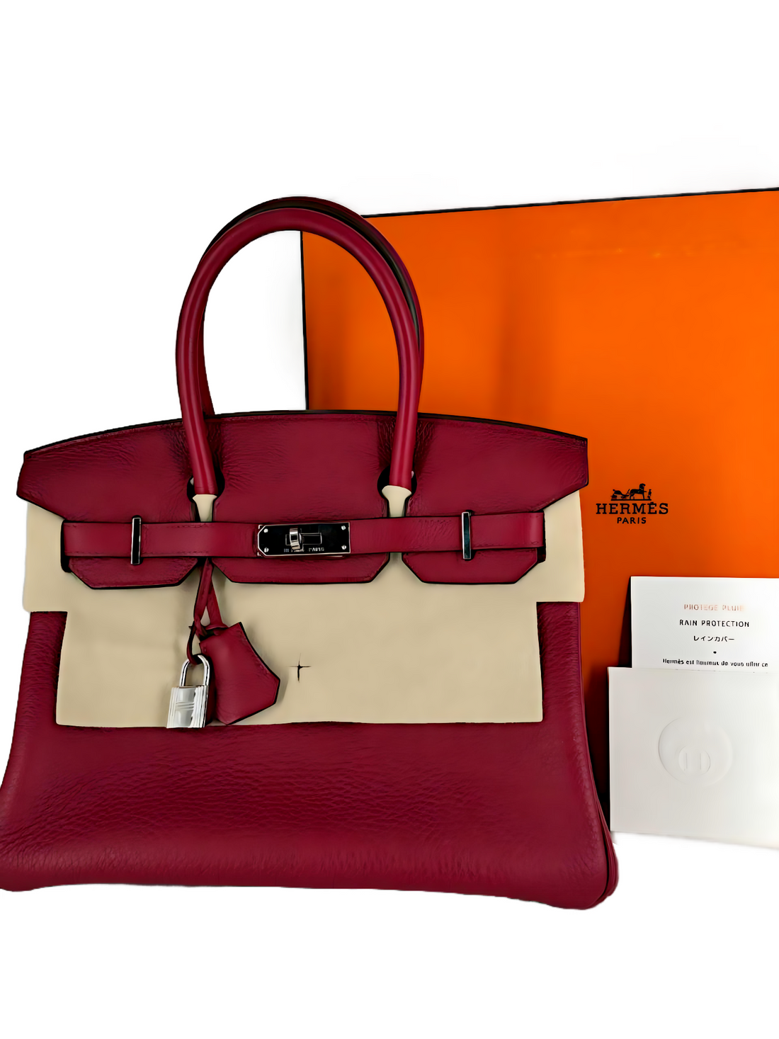 Hermes Birkin 30 Rouge Palladium Square N 2010