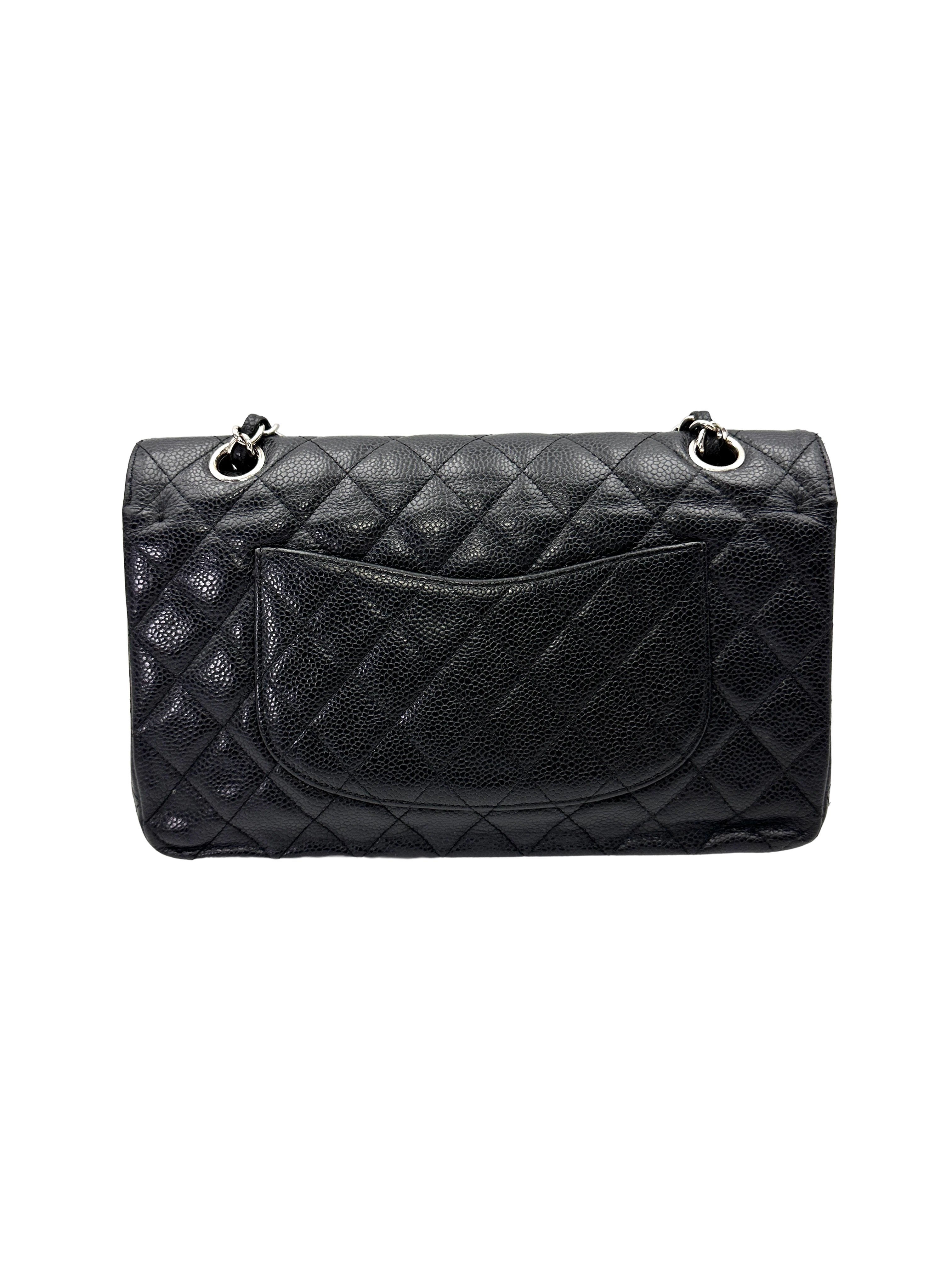 Chanel Classic Flap Medium Black Caviar SHW