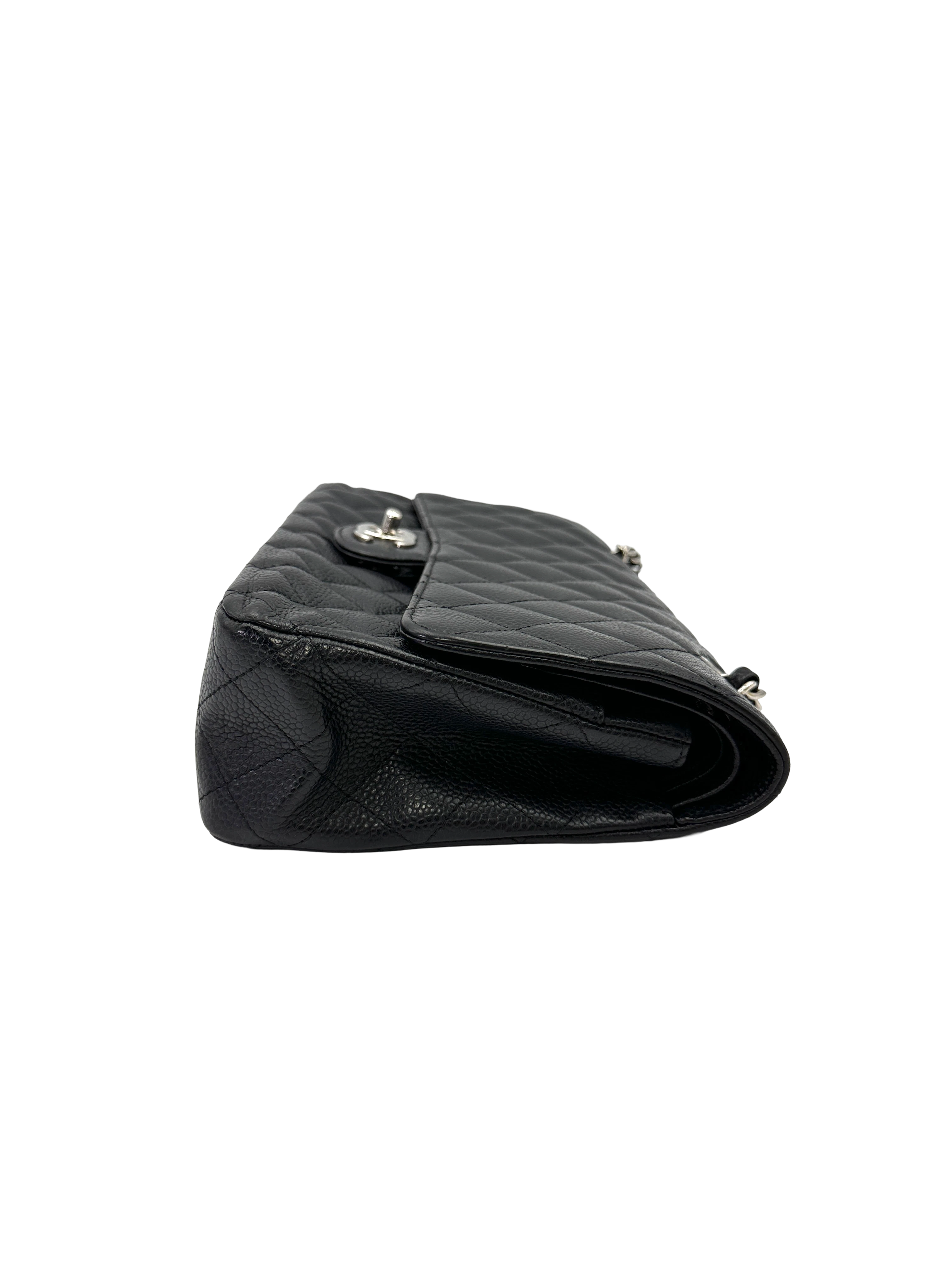 Chanel Classic Flap Medium Black Caviar SHW