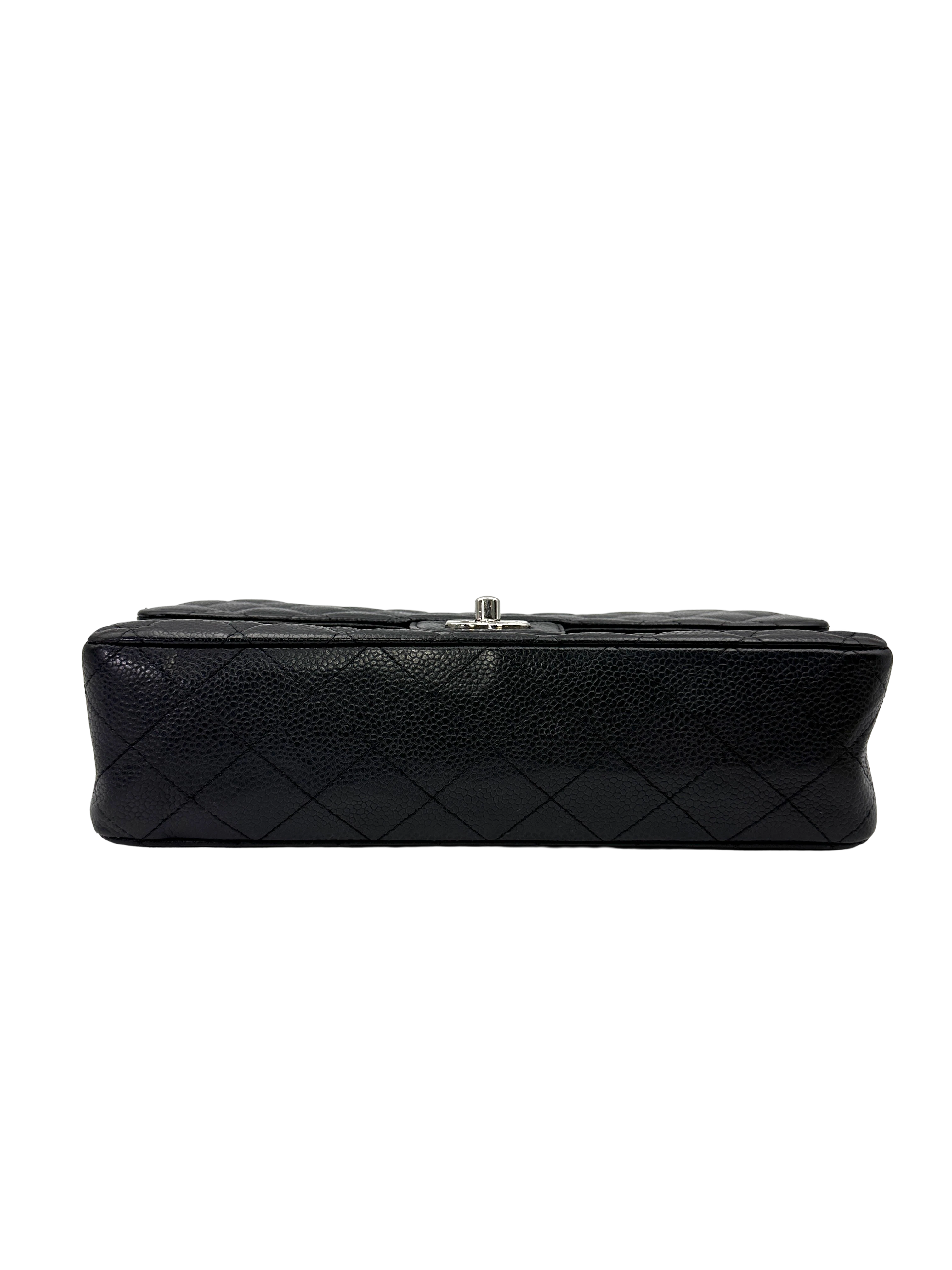 Chanel Classic Flap Medium Black Caviar SHW