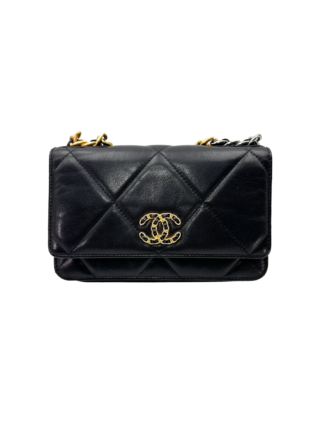 Chanel 19 WOC Black Lambskin Mixed Hardware