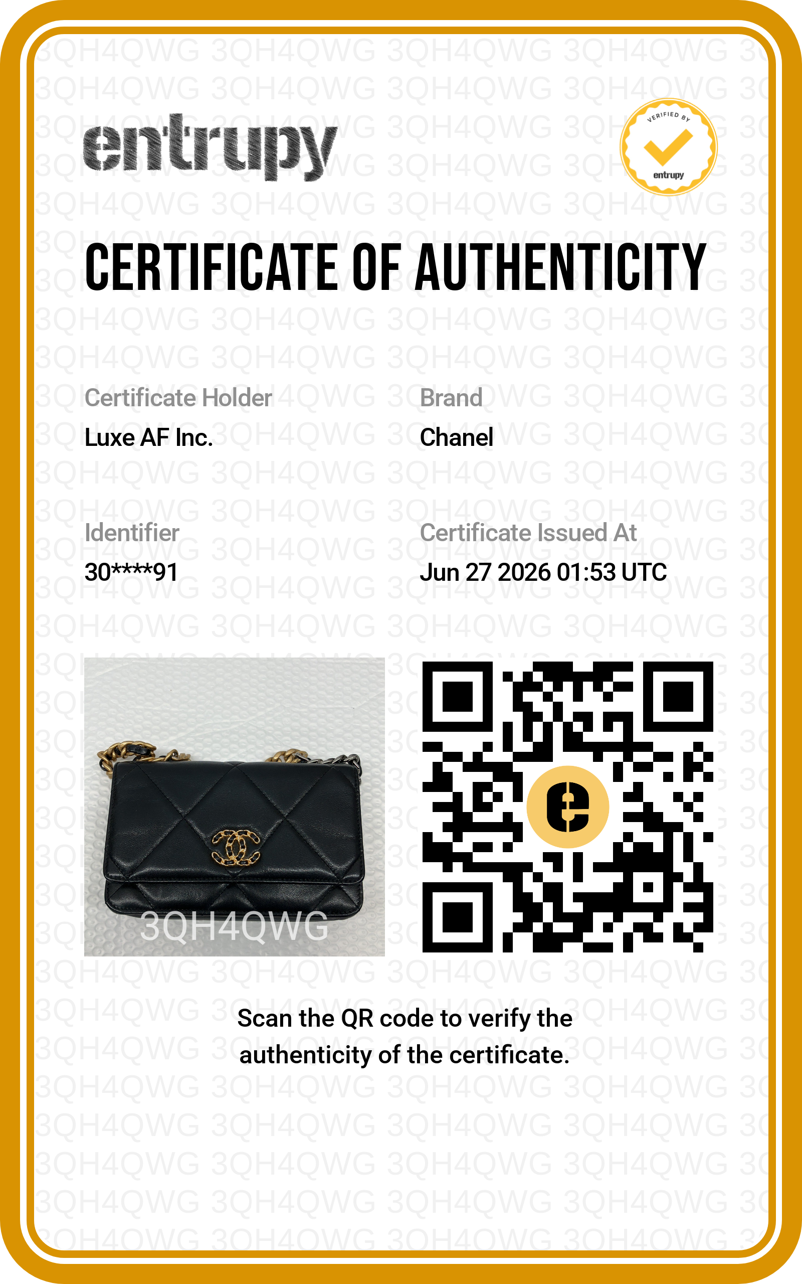 Chanel 19 WOC Black Lambskin Mixed Hardware