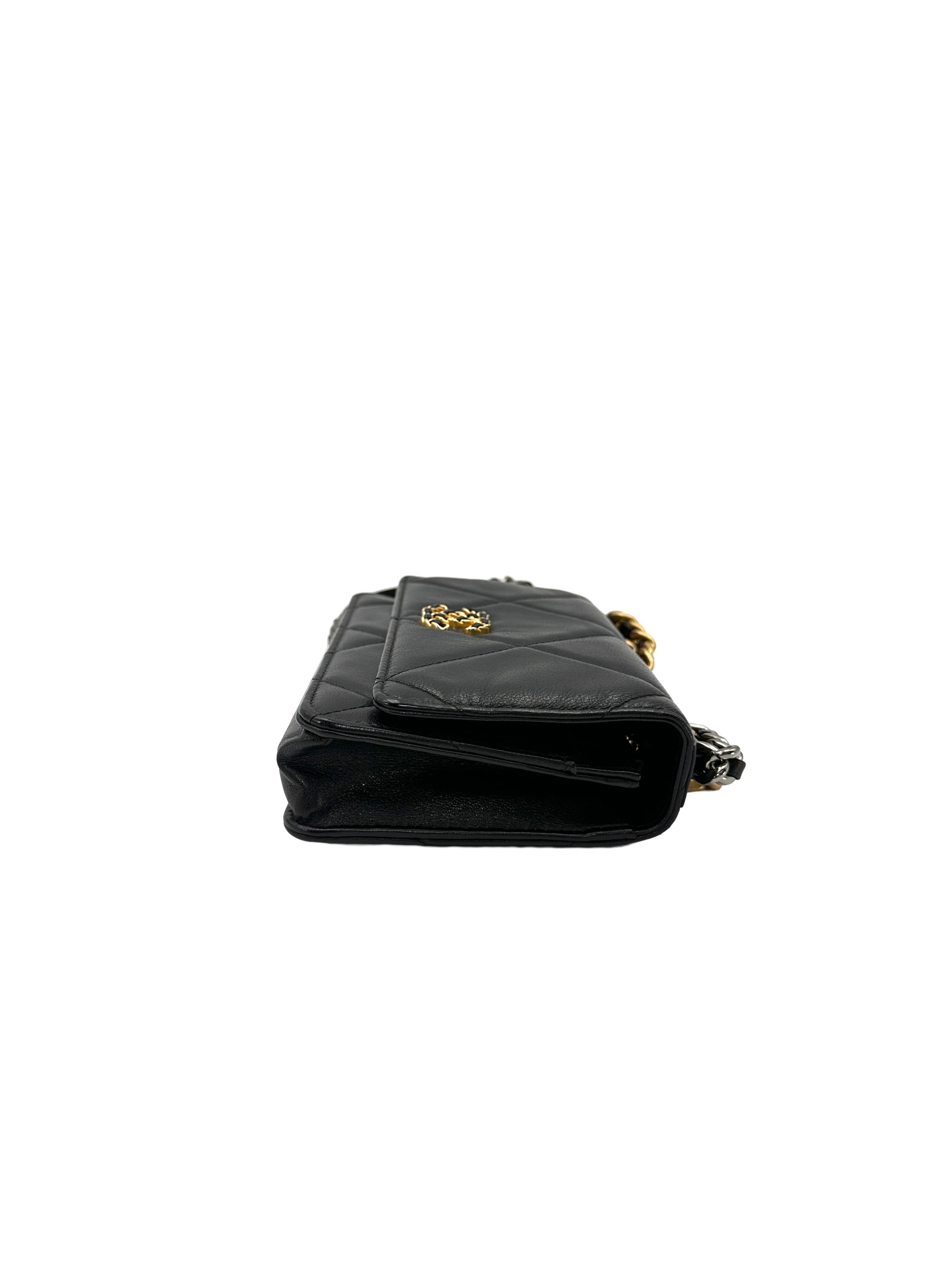 Chanel 19 WOC Black Lambskin Mixed Hardware