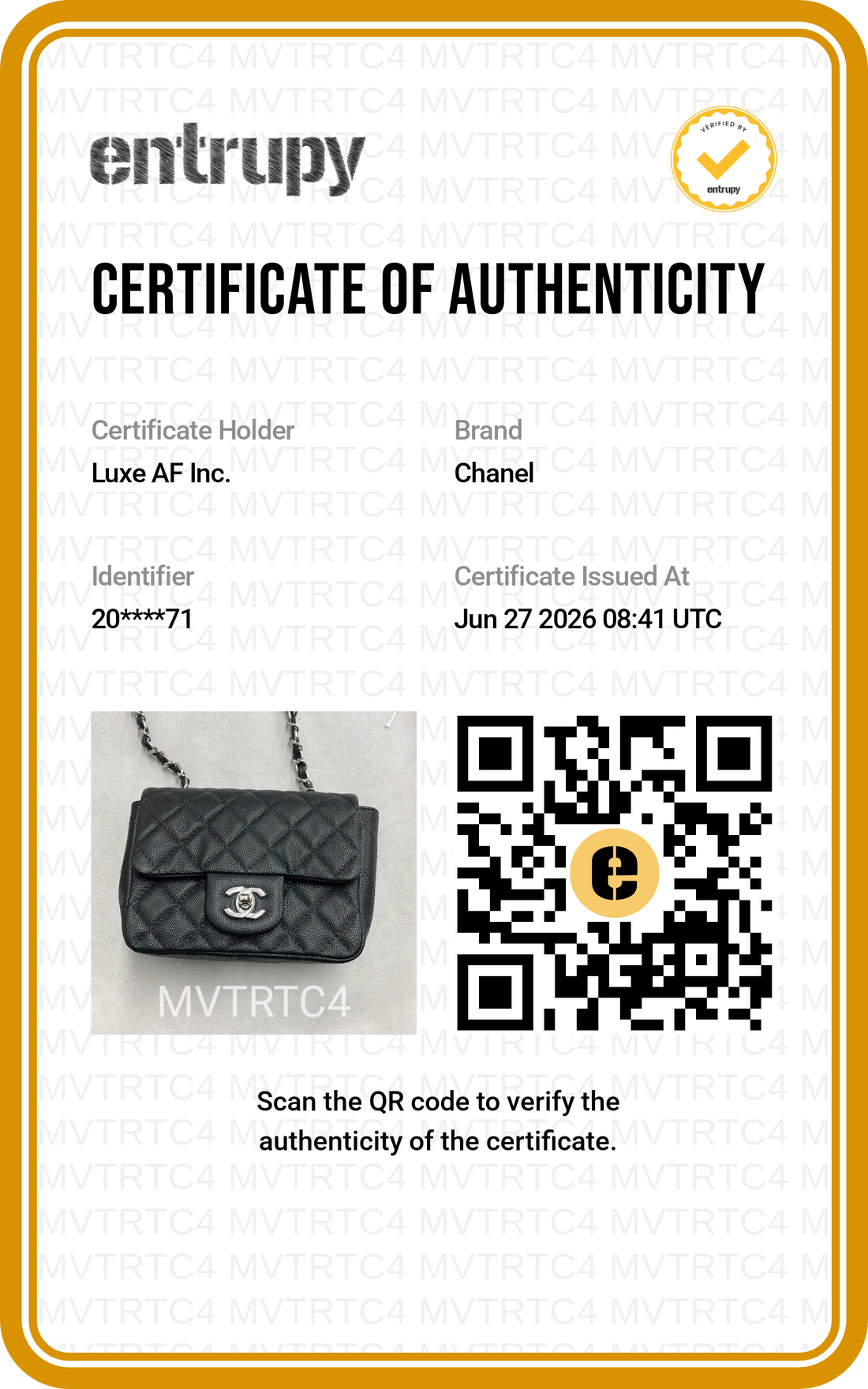 Chanel Mini Square Flap Black Caviar SHW