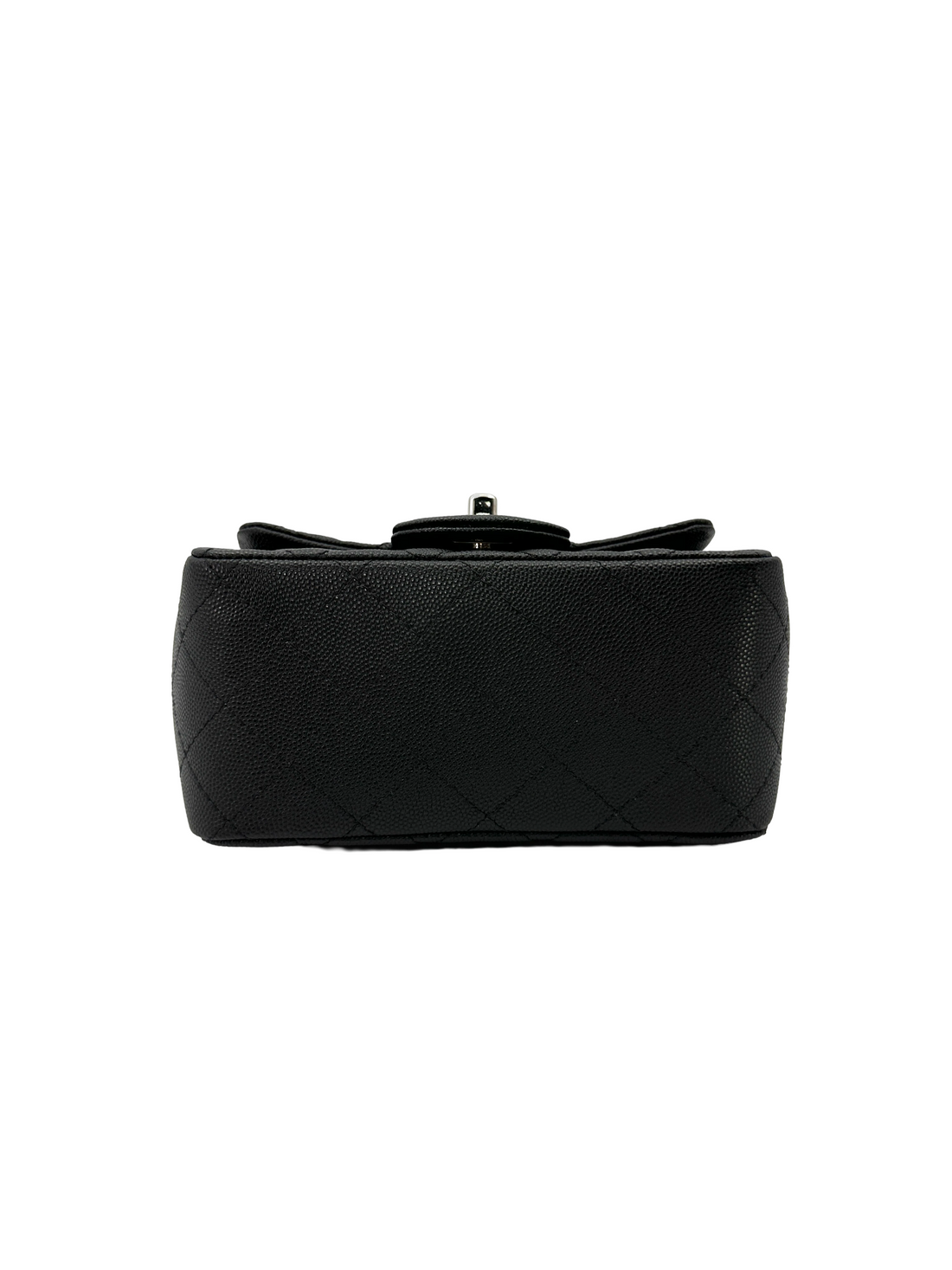 Chanel Mini Square Flap Black Caviar SHW