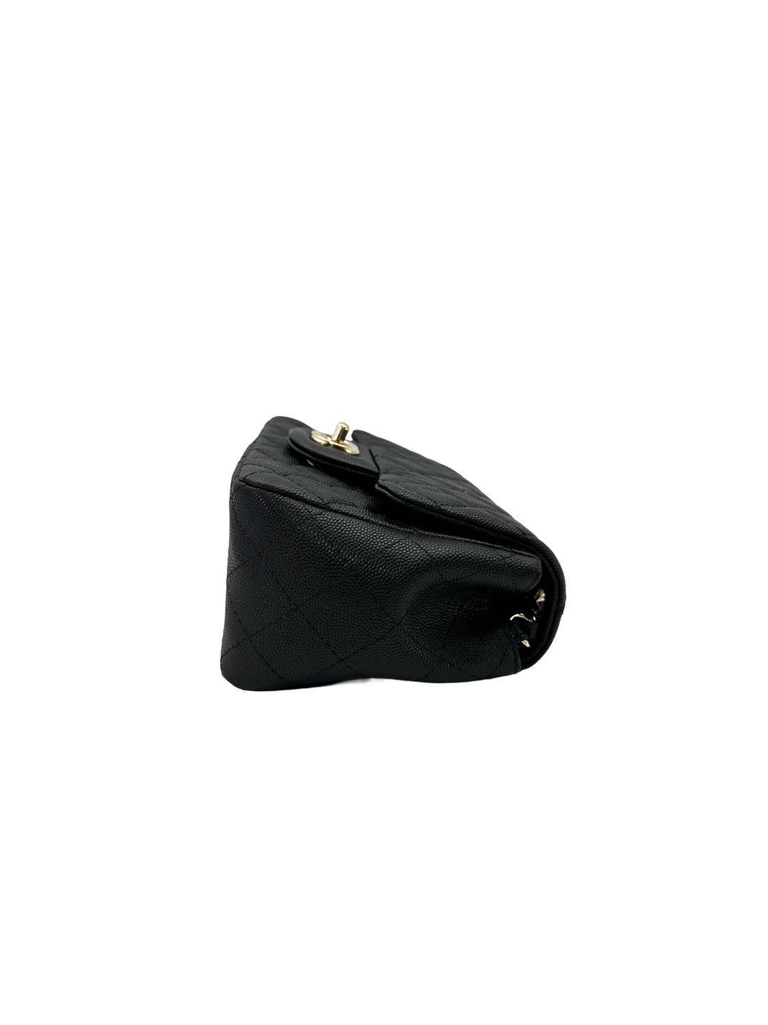 Chanel Mini Square Flap Black Caviar GHW