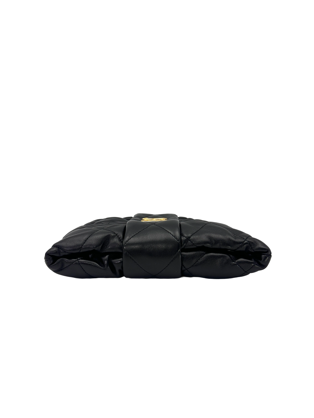 Chanel Bow Handle Clutch Black Lambskin GHW