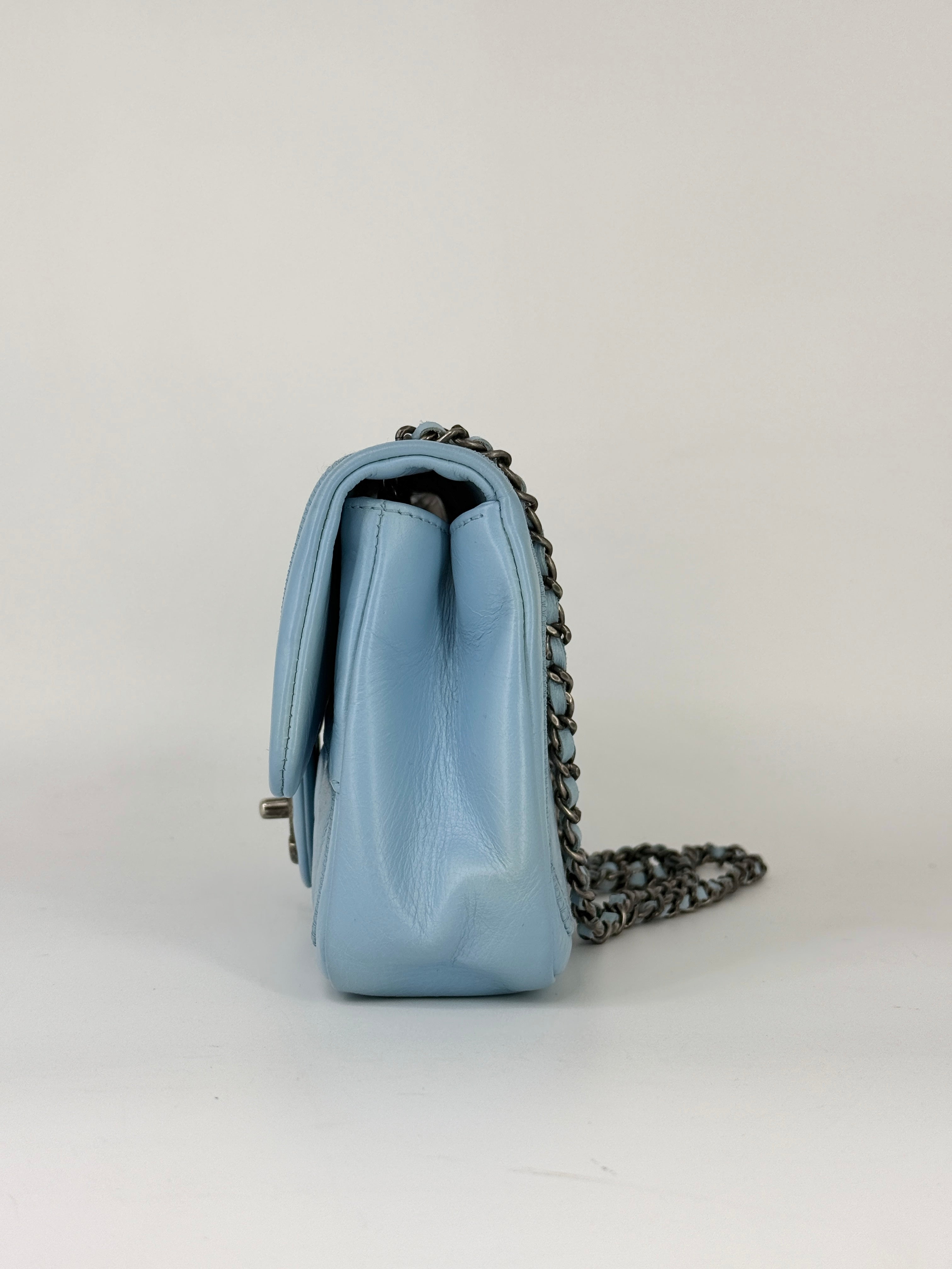 Chanel Quilted Flap Bag Baby Blue