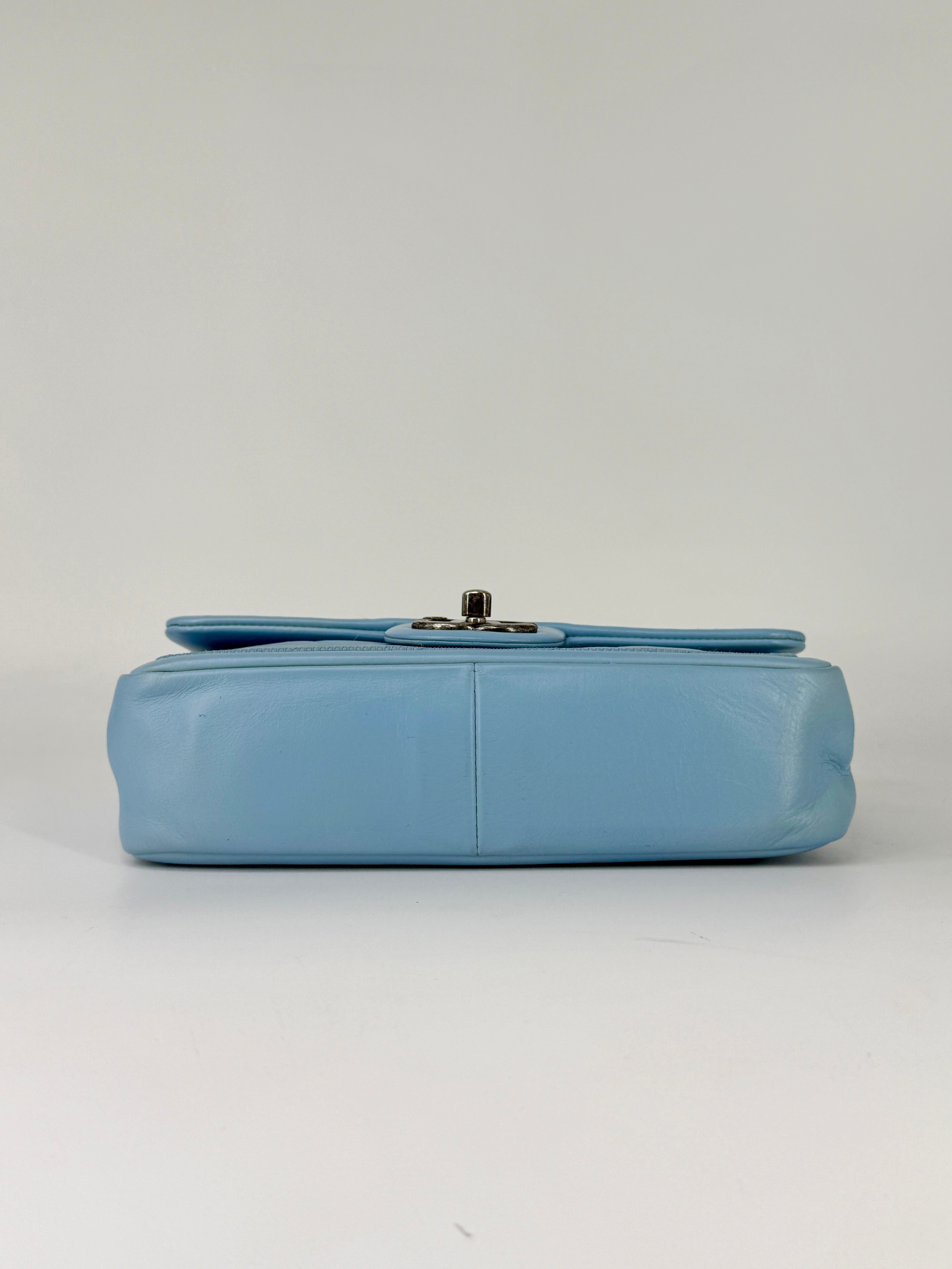 Chanel Quilted Flap Bag Baby Blue