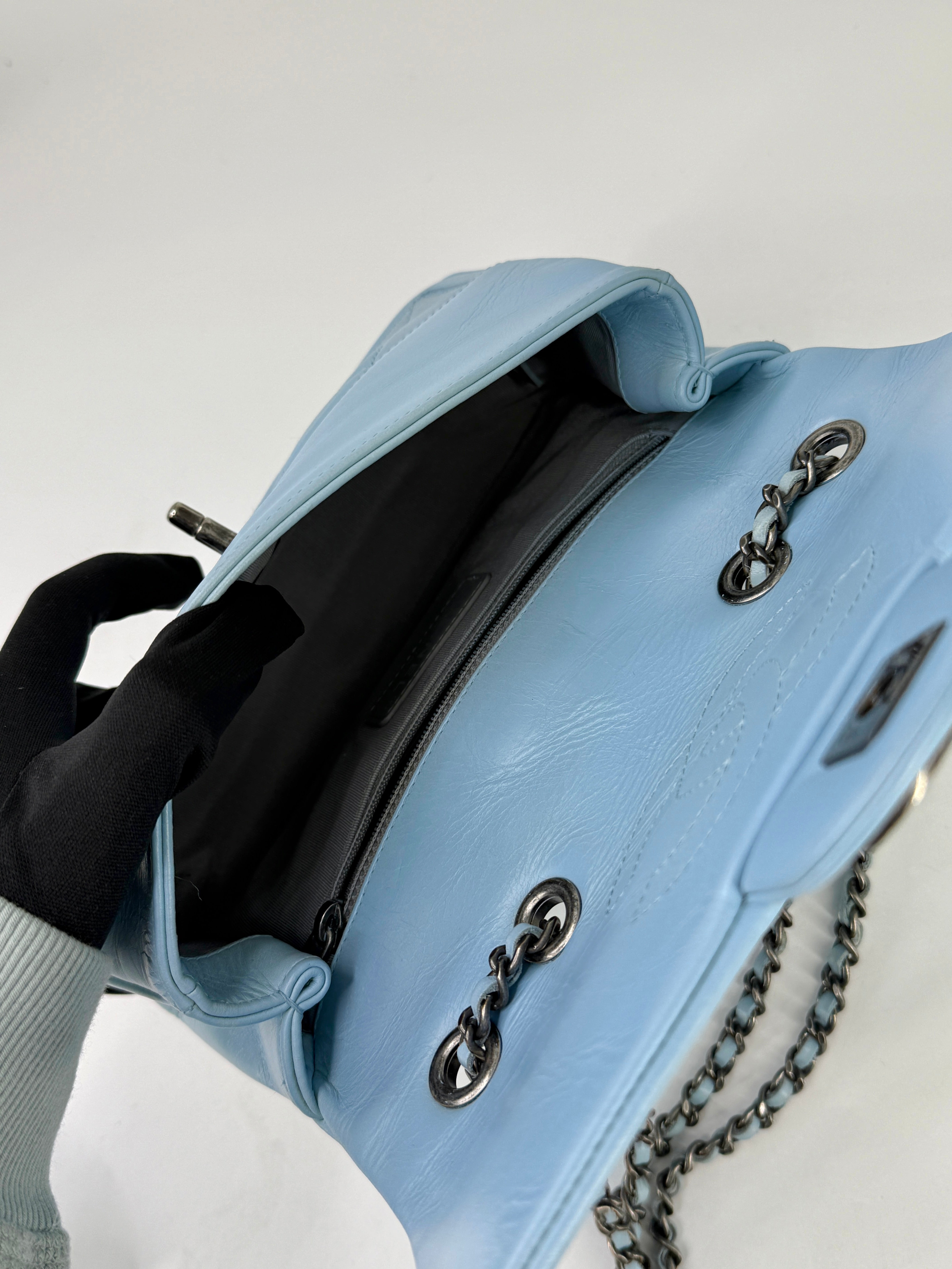 Chanel Quilted Flap Bag Baby Blue