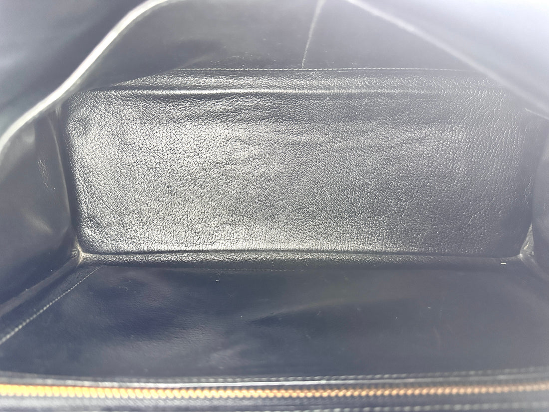 Hermès Kelly 32 Retourne Noir Ardennes Leather GHW