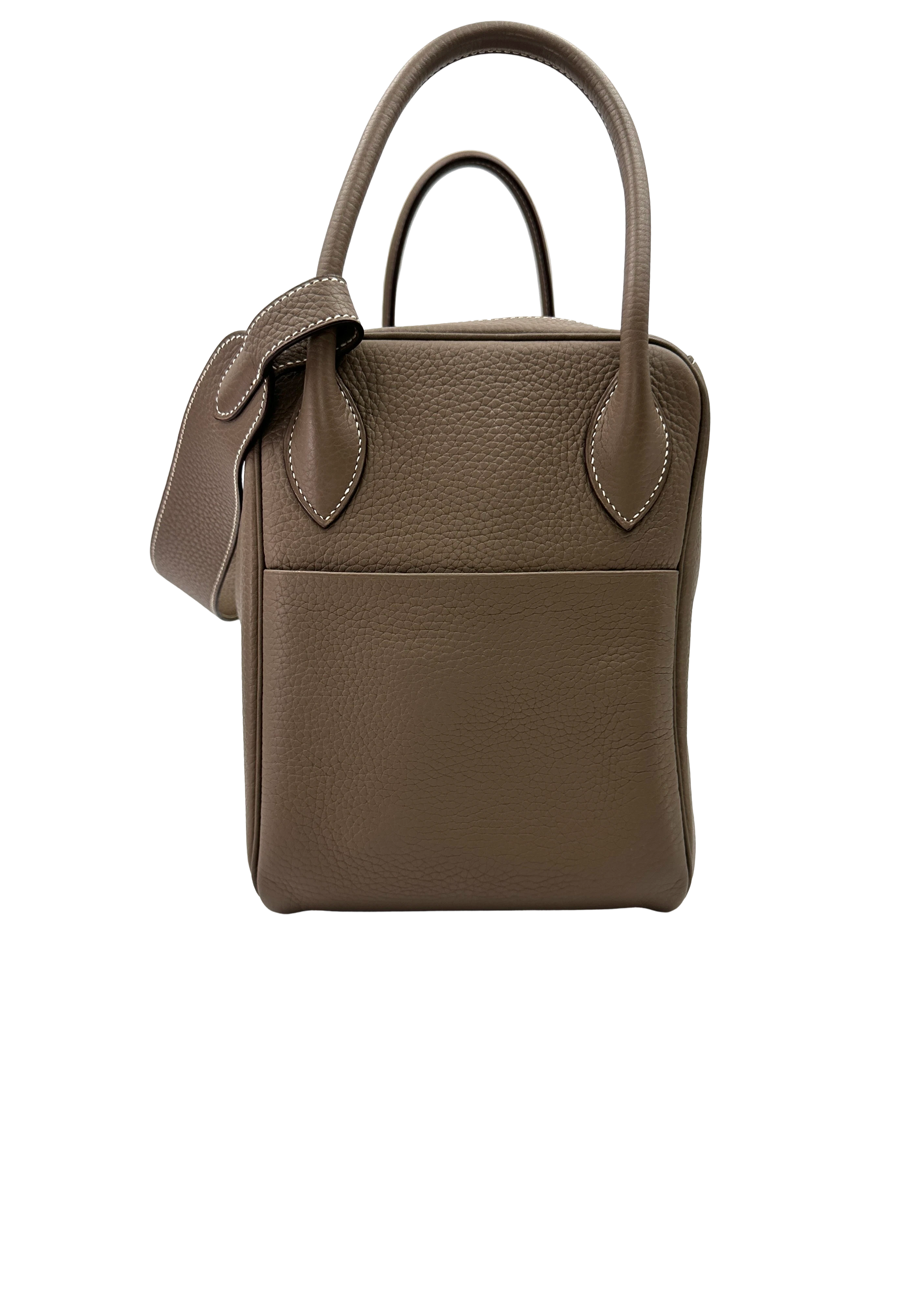 Hermès Lindy 34 Etoupe Clemence Leather PHW