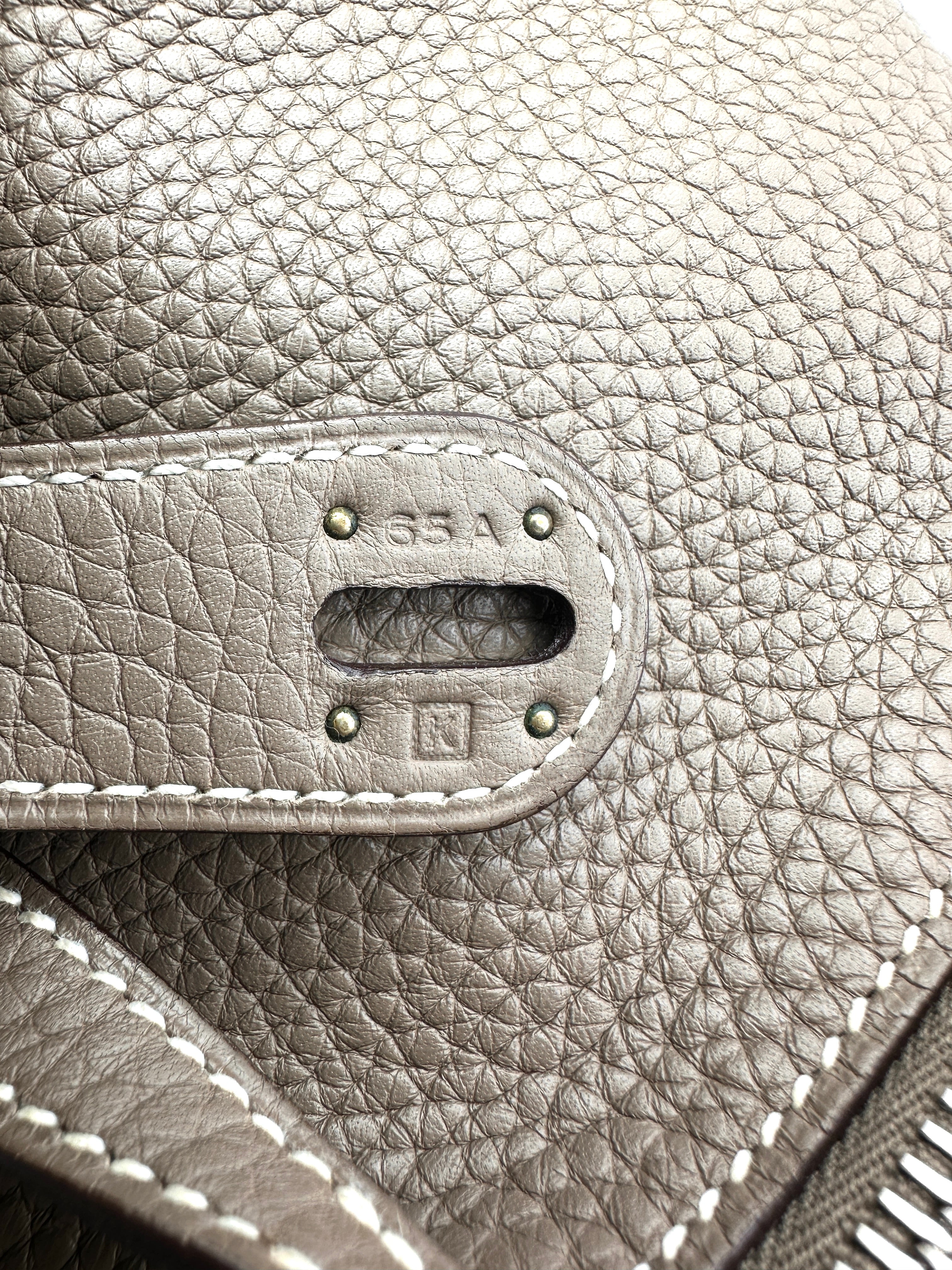 Hermès Lindy 34 Etoupe Clemence Leather PHW