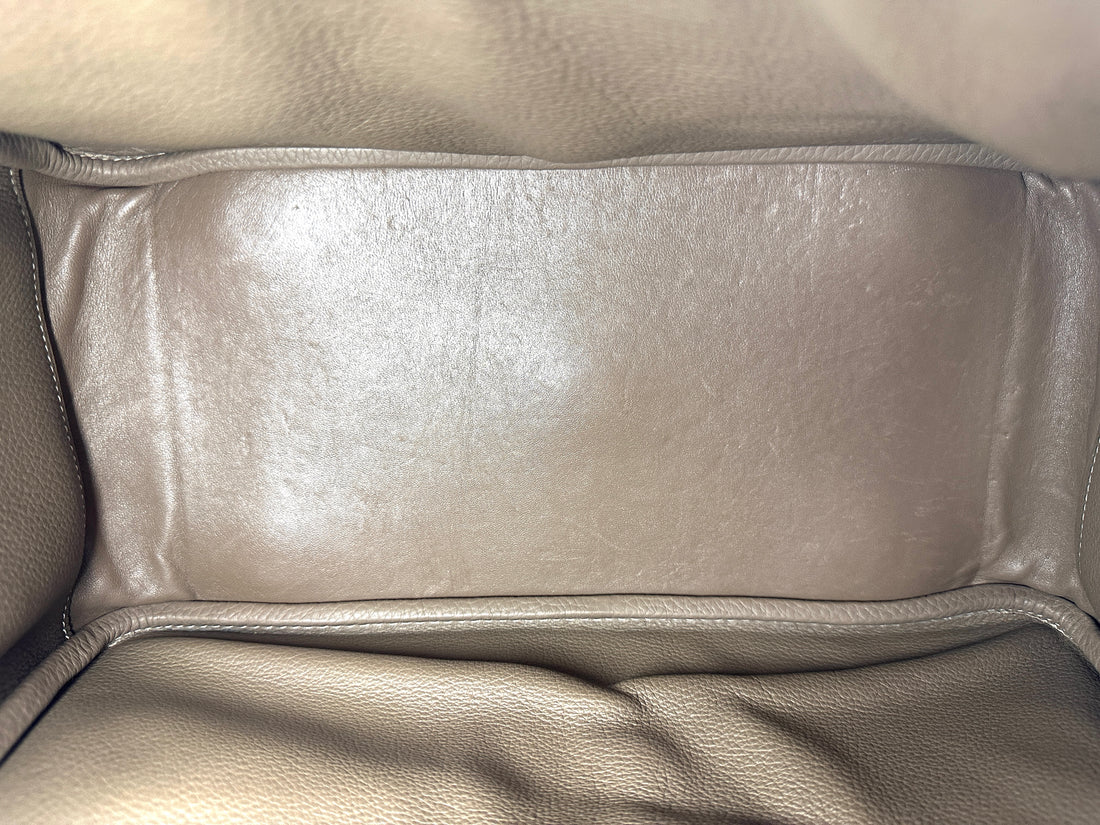 Hermès Lindy 34 Etoupe Clemence Leather PHW
