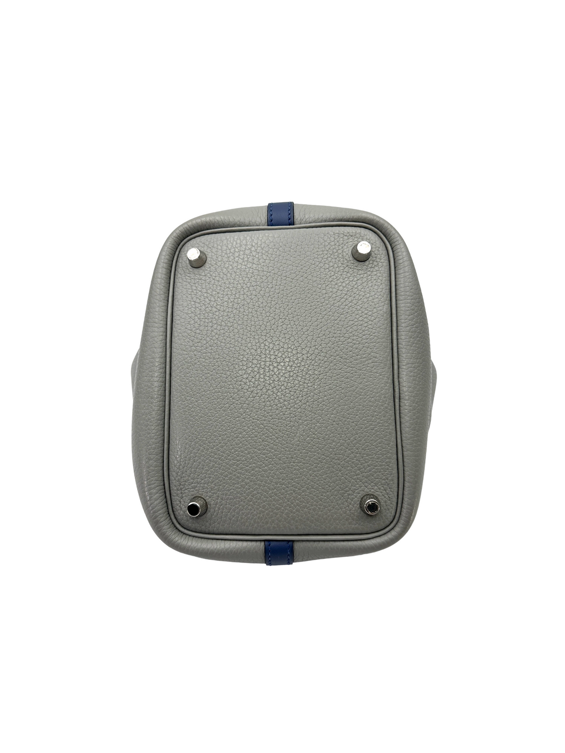 Hermès Picotin Lock 18 Eclat Gris Mouette / Bleu Agate Clemence PHW