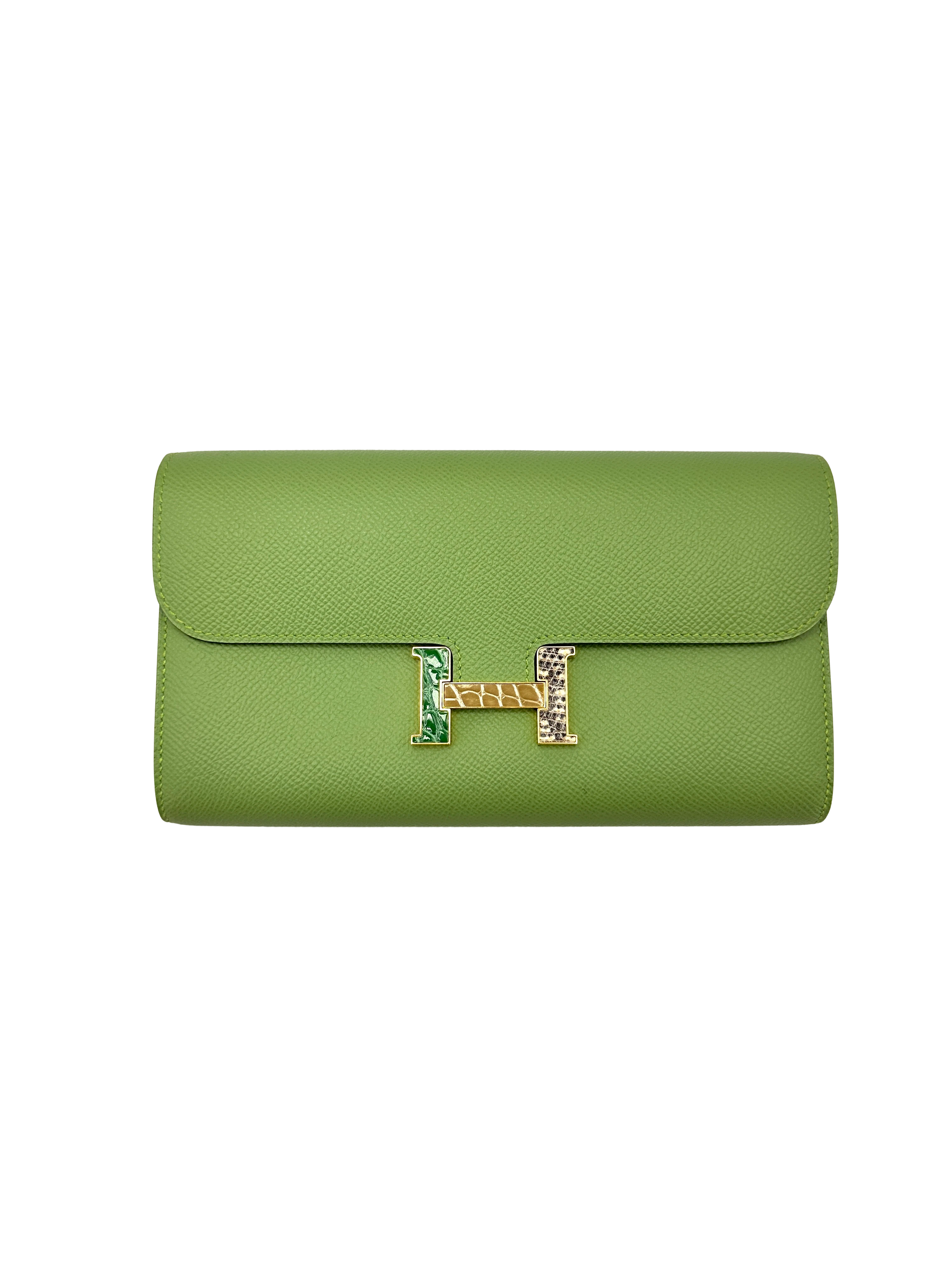 Hermès Constance To Go Vert Criquet Epsom Touch GHW