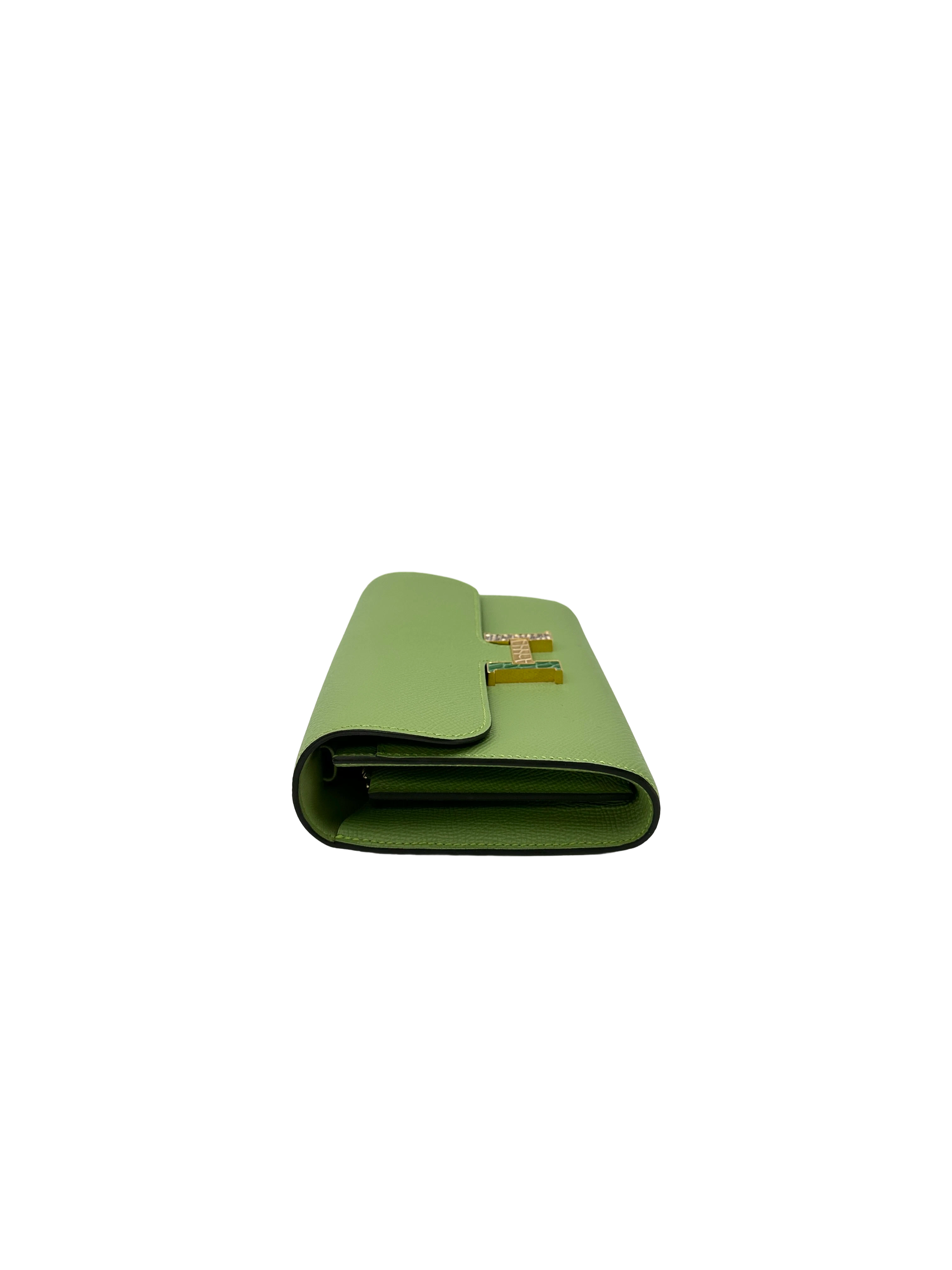 Hermès Constance To Go Vert Criquet Epsom Touch GHW
