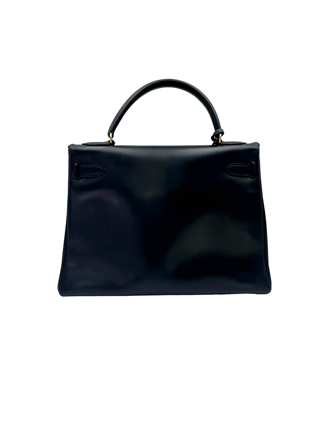Hermès Kelly 32 Retourne Noir Box Calfskin GHW