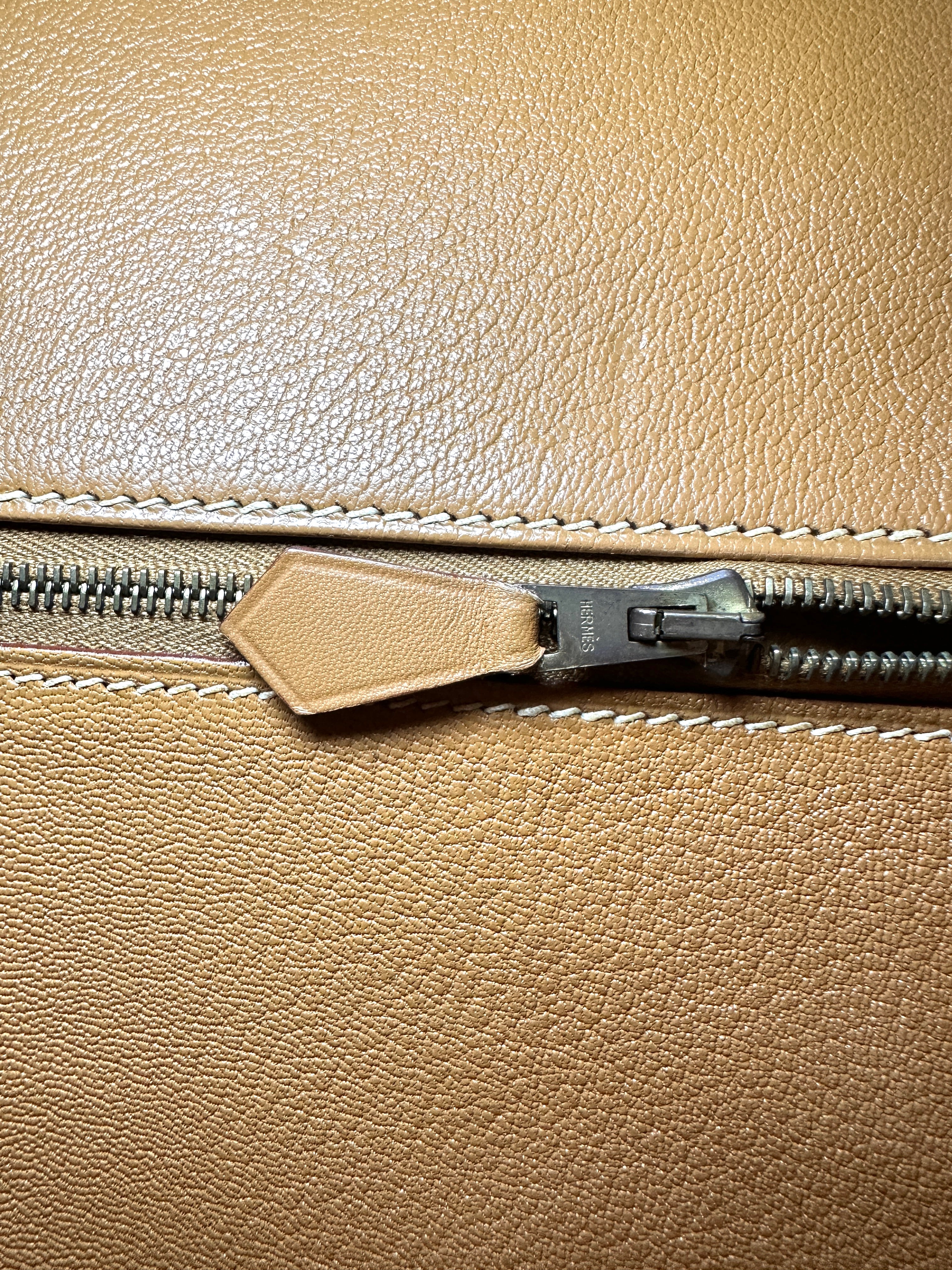 Hermes Birkin 35 Brown Chamonix Leather Handle Bag GHW