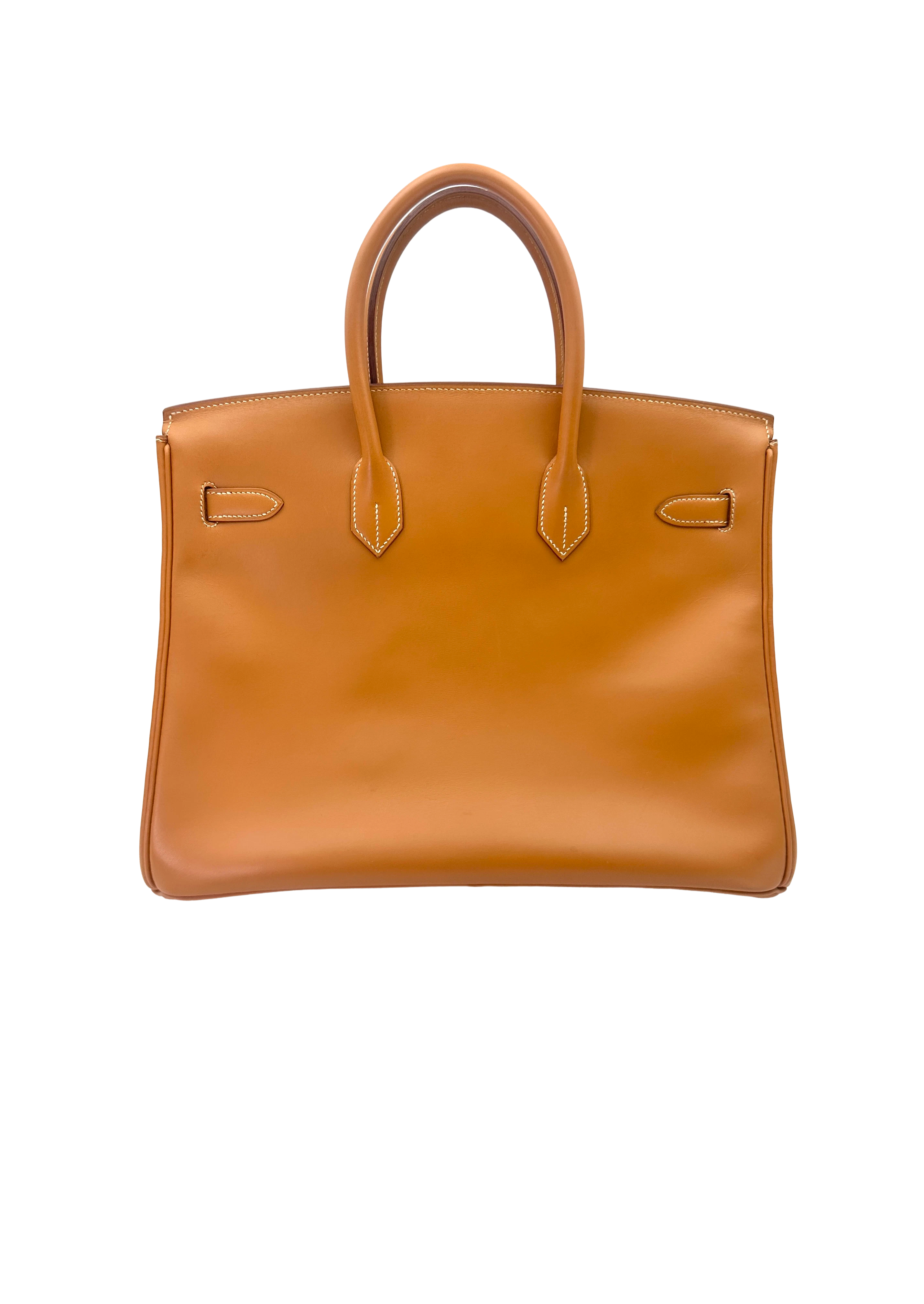 Hermes Birkin 35 Brown Chamonix Leather Handle Bag GHW