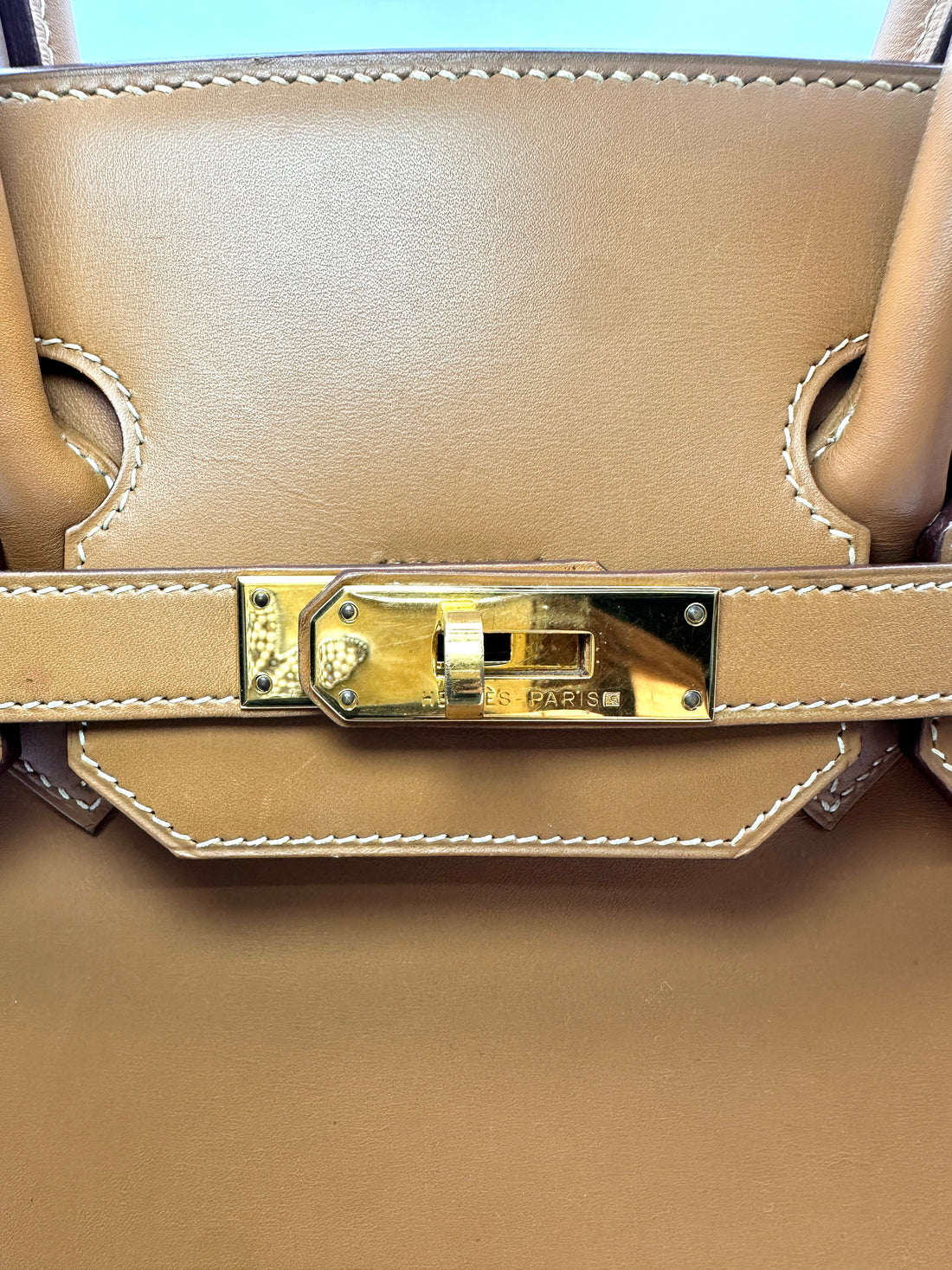 Hermes Birkin 35 Brown Chamonix Leather Handle Bag GHW