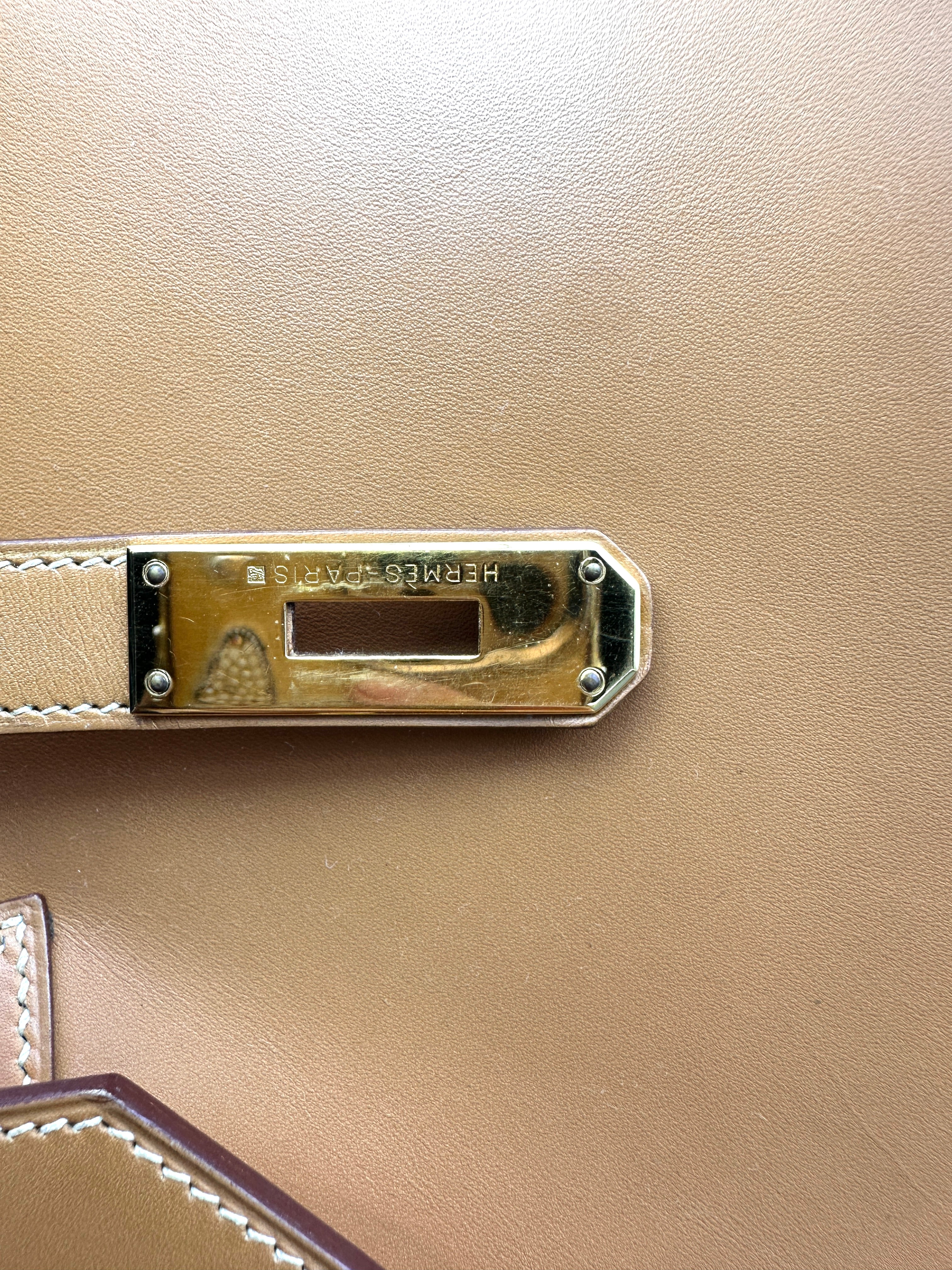 Hermes Birkin 35 Brown Chamonix Leather Handle Bag GHW