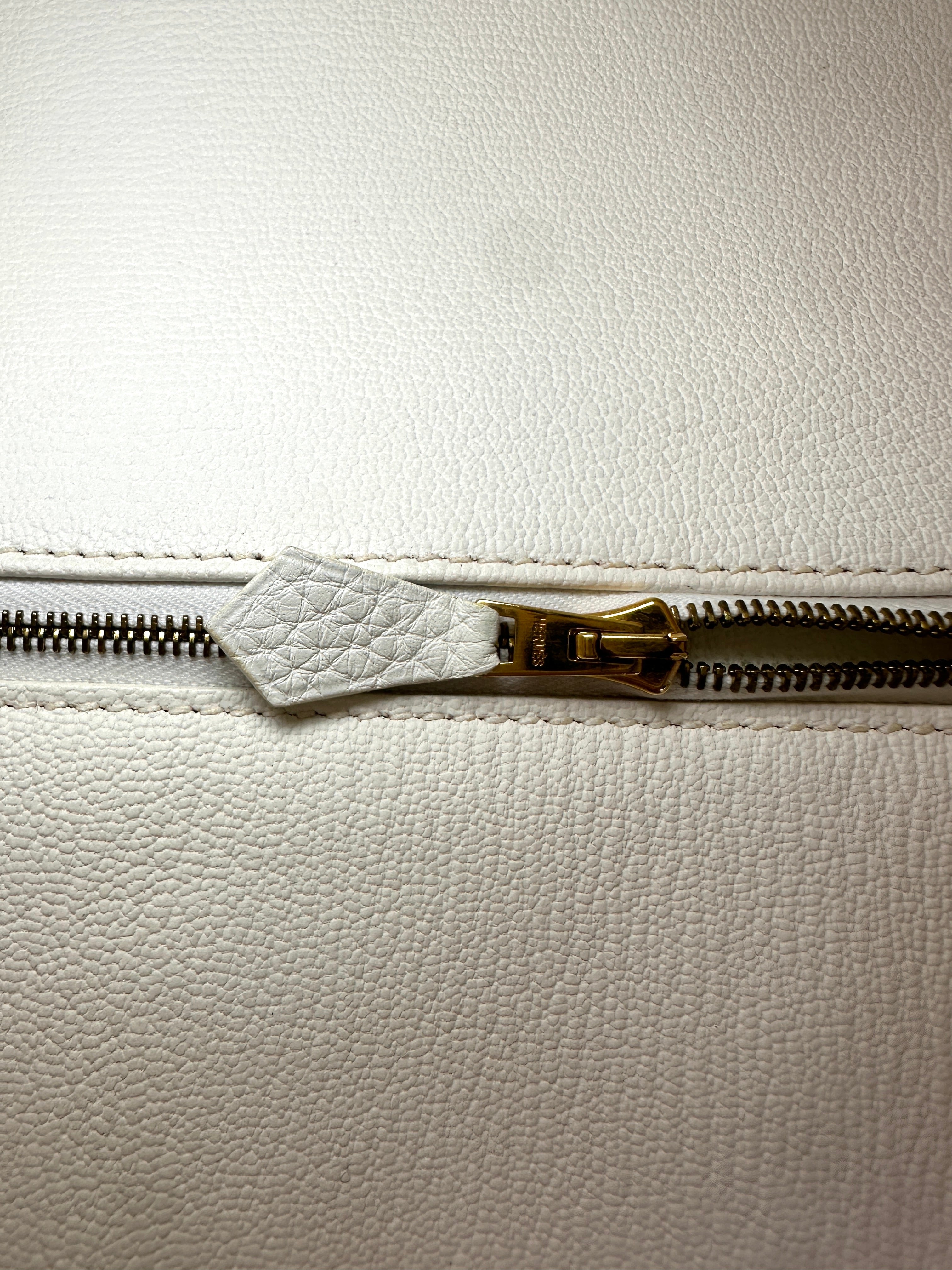 Hermès Birkin 35 Blanc Clemence GHW