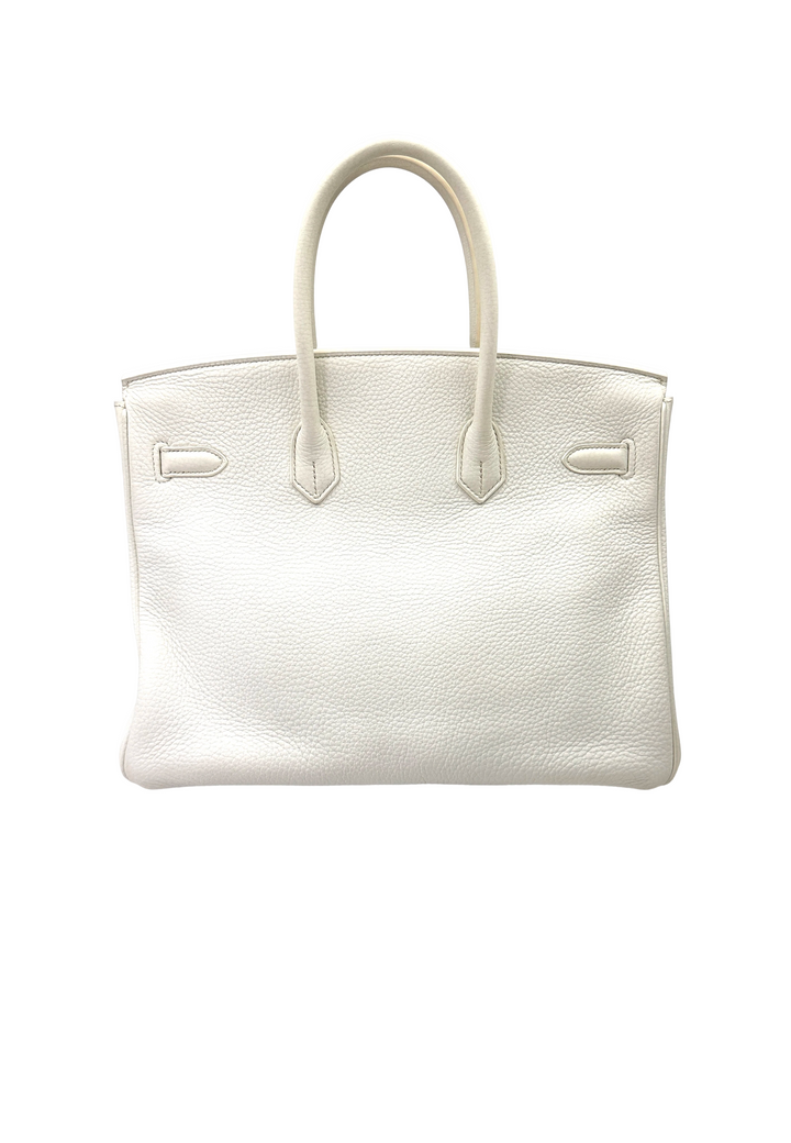 Hermès Birkin 35 Blanc Clemence GHW
