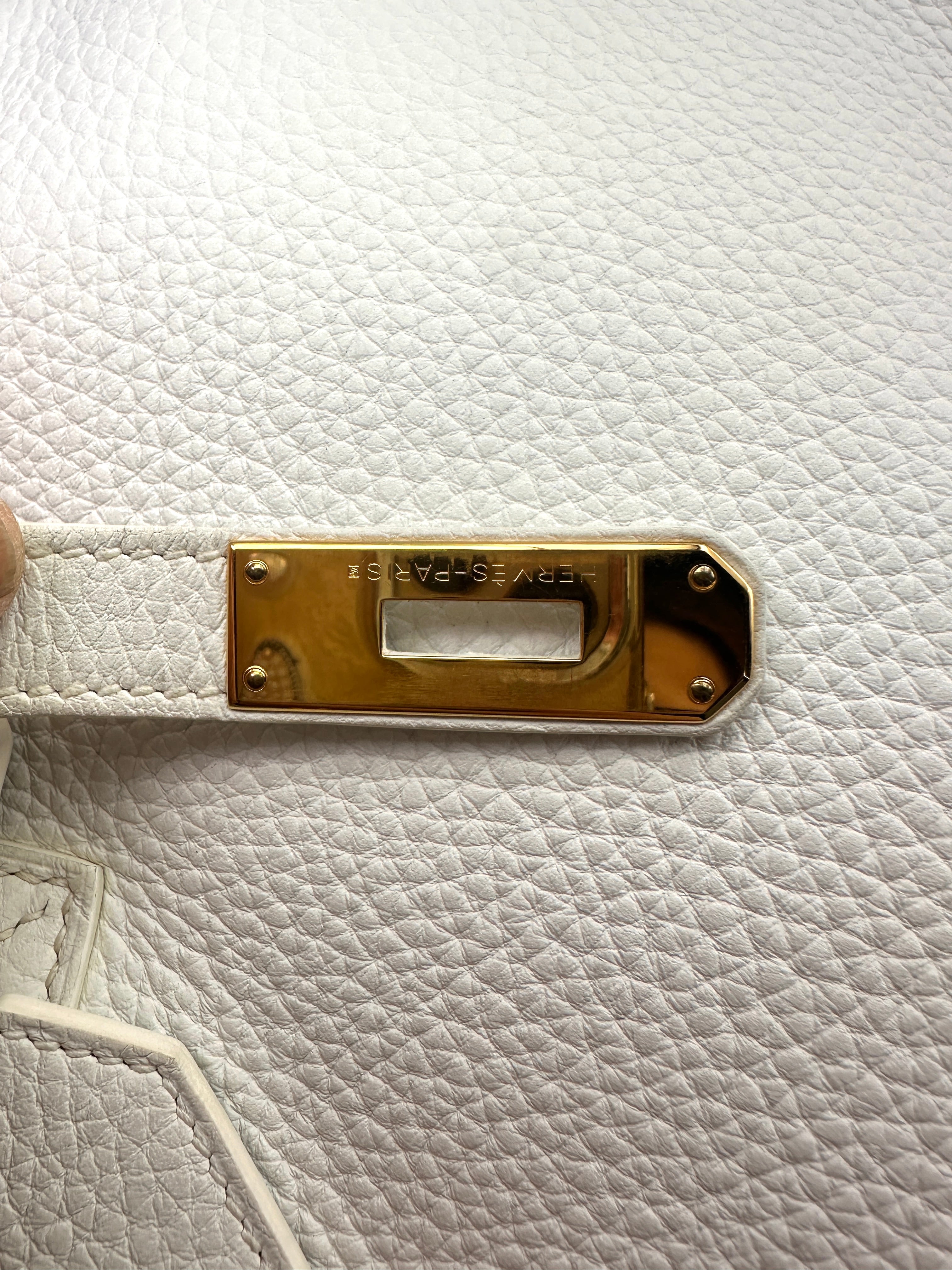 Hermès Birkin 35 Blanc Clemence GHW