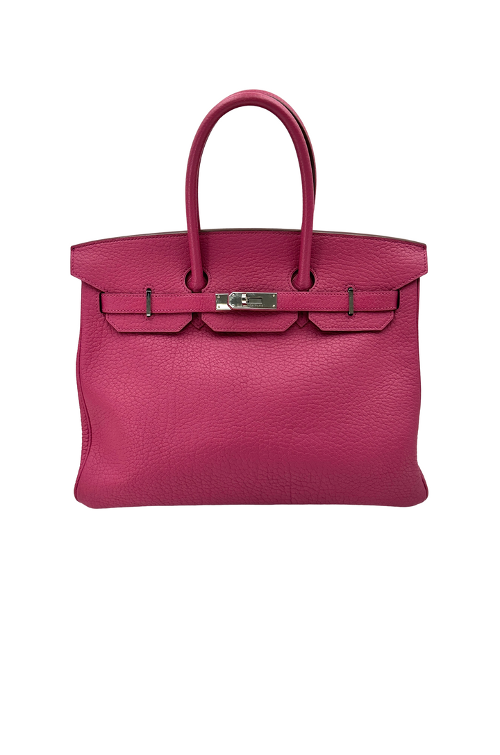 Hermès Birkin 35 Togo Rose Shocking PHW (T Stamp)